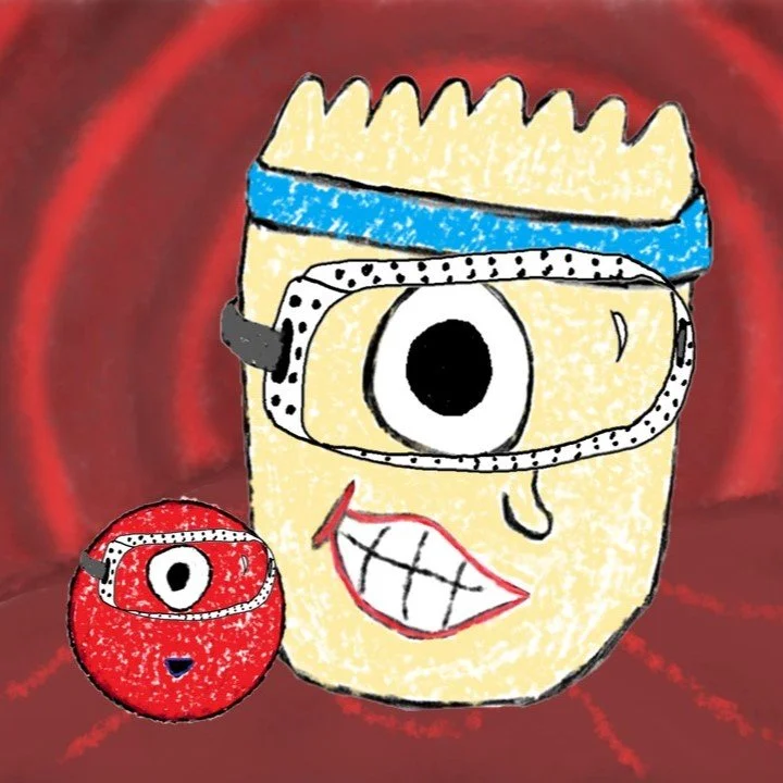 Jimmy + Blood Vessel BG + Lab Goggles + RBC