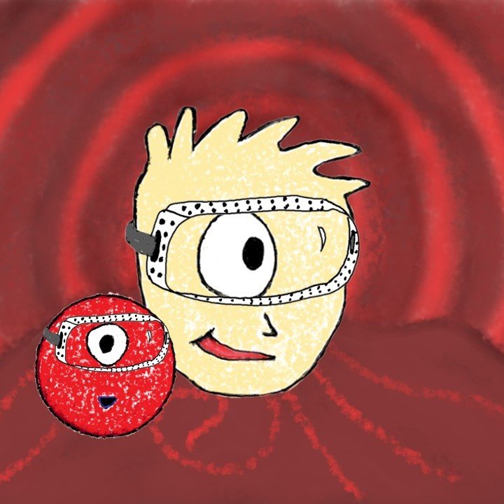 Matty + Blood Vessel BG + Lab Goggles + RBC