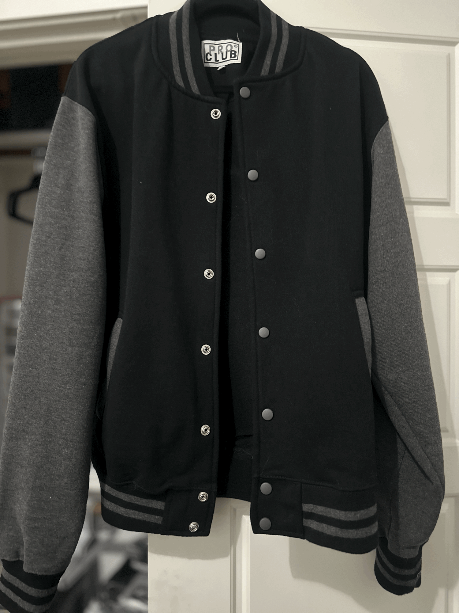 PRO CLUB VARSITY JACKET- VIRGENCITA — Firme Estilo PRO CLUB VARSITY JACKET- VIRGENCITA — Firme Estilo