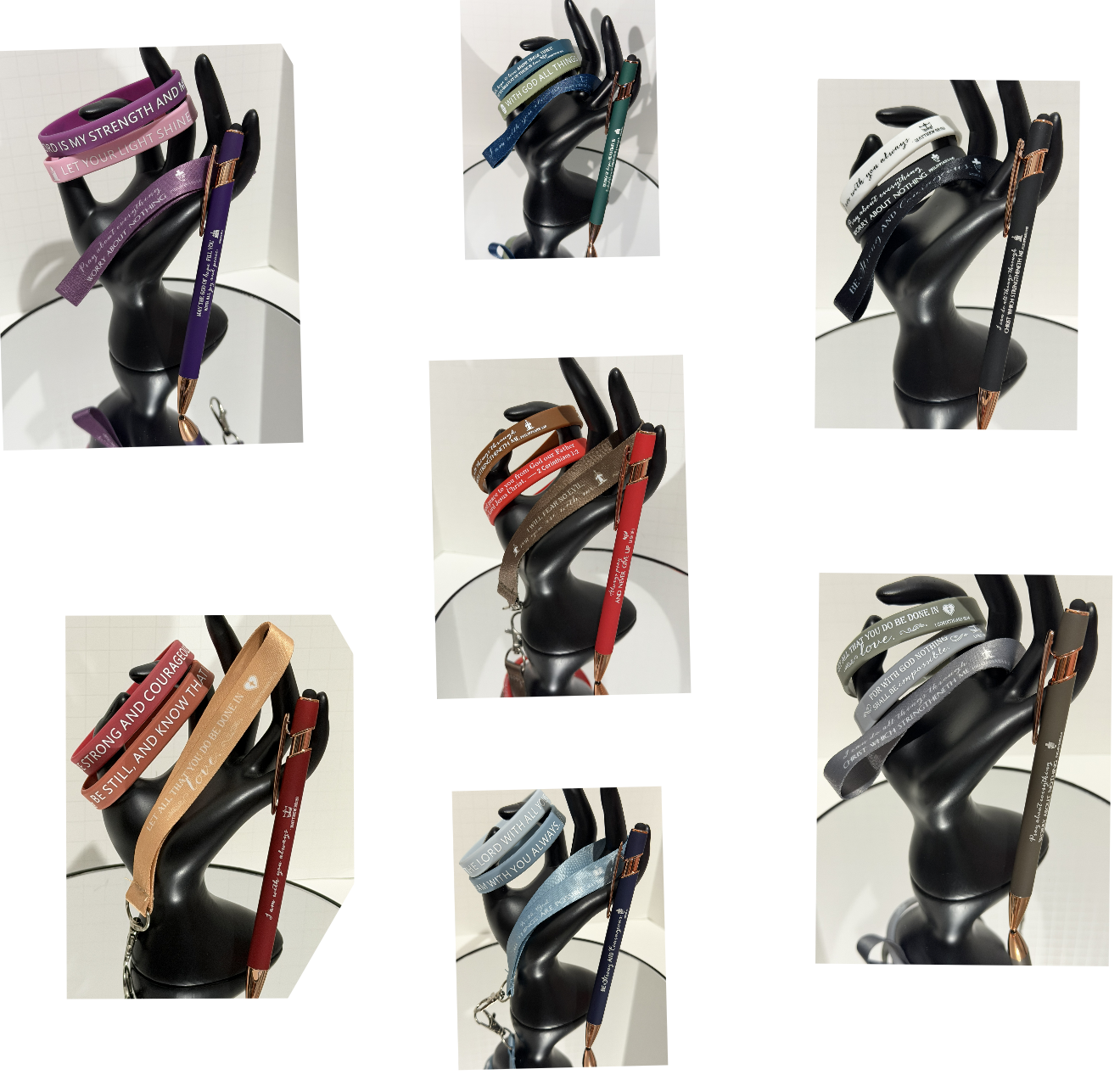 Inspirational Quote Wristbands and Pen Collection