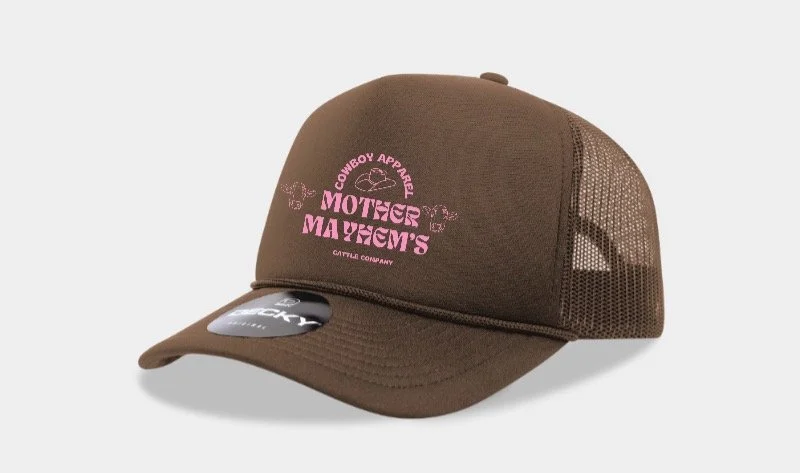 Mayhem Brown Cattle Graphic Trucker