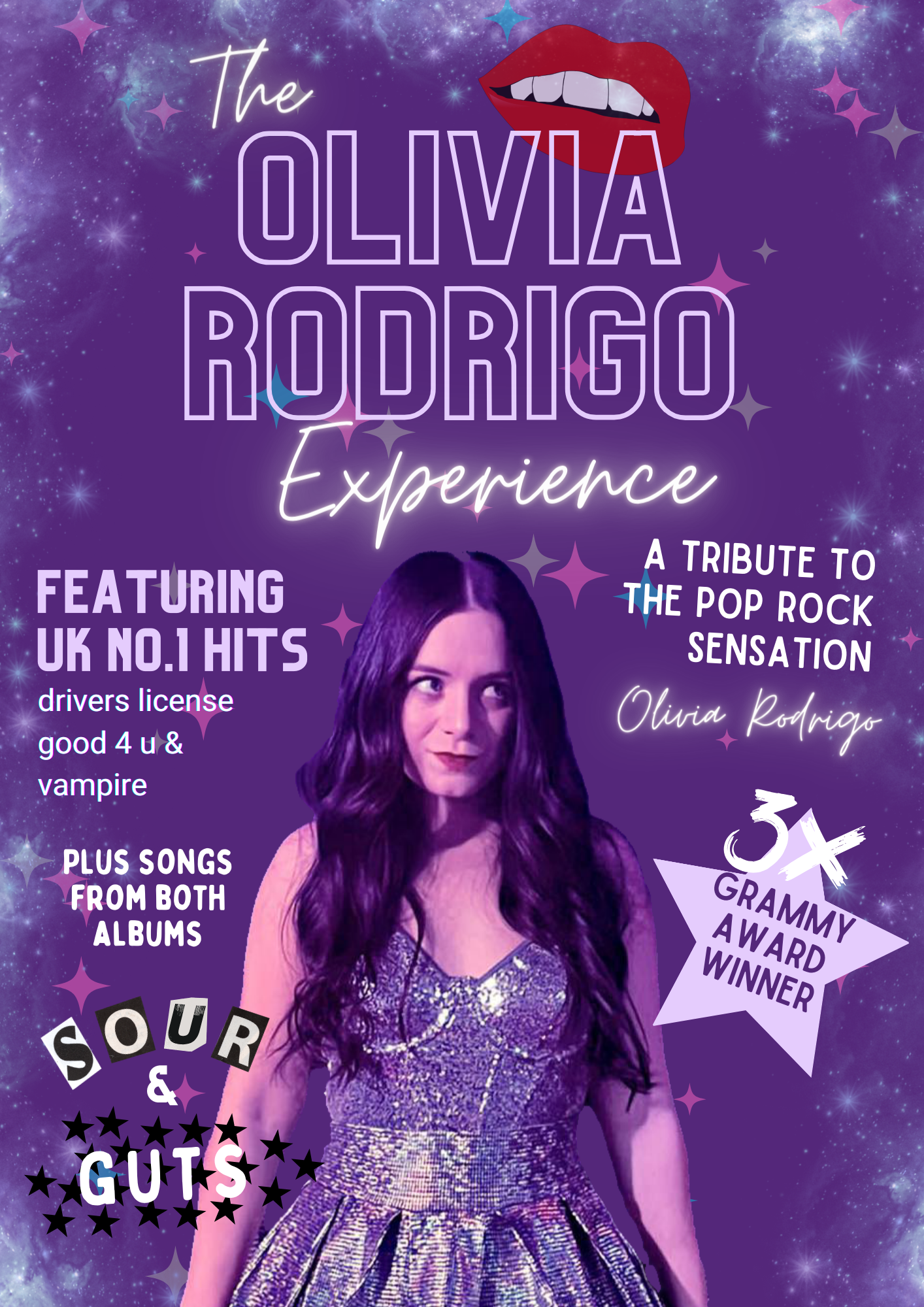 Olivia Rodrigo tribute act UK The Olivia Rodrigo Experience Best Olivia Rodrigo tribute show Olivia Rodrigo tribute with dancers or band Book Olivia Rodrigo tribute act Live Olivia Rodrigo cover artist UK