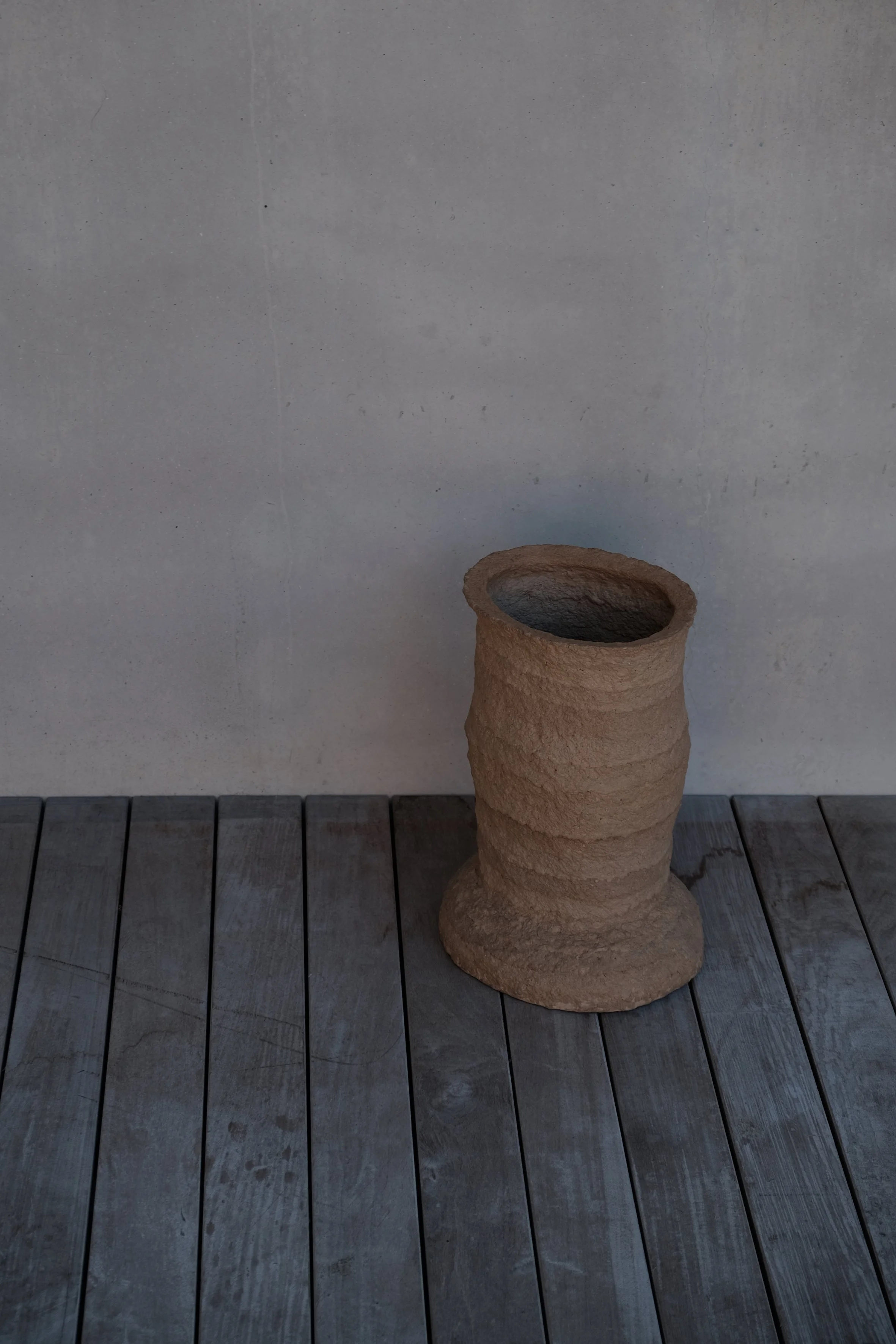 ADOBE Stool no.1 Handmade Paper Pulp Functional Sculpture