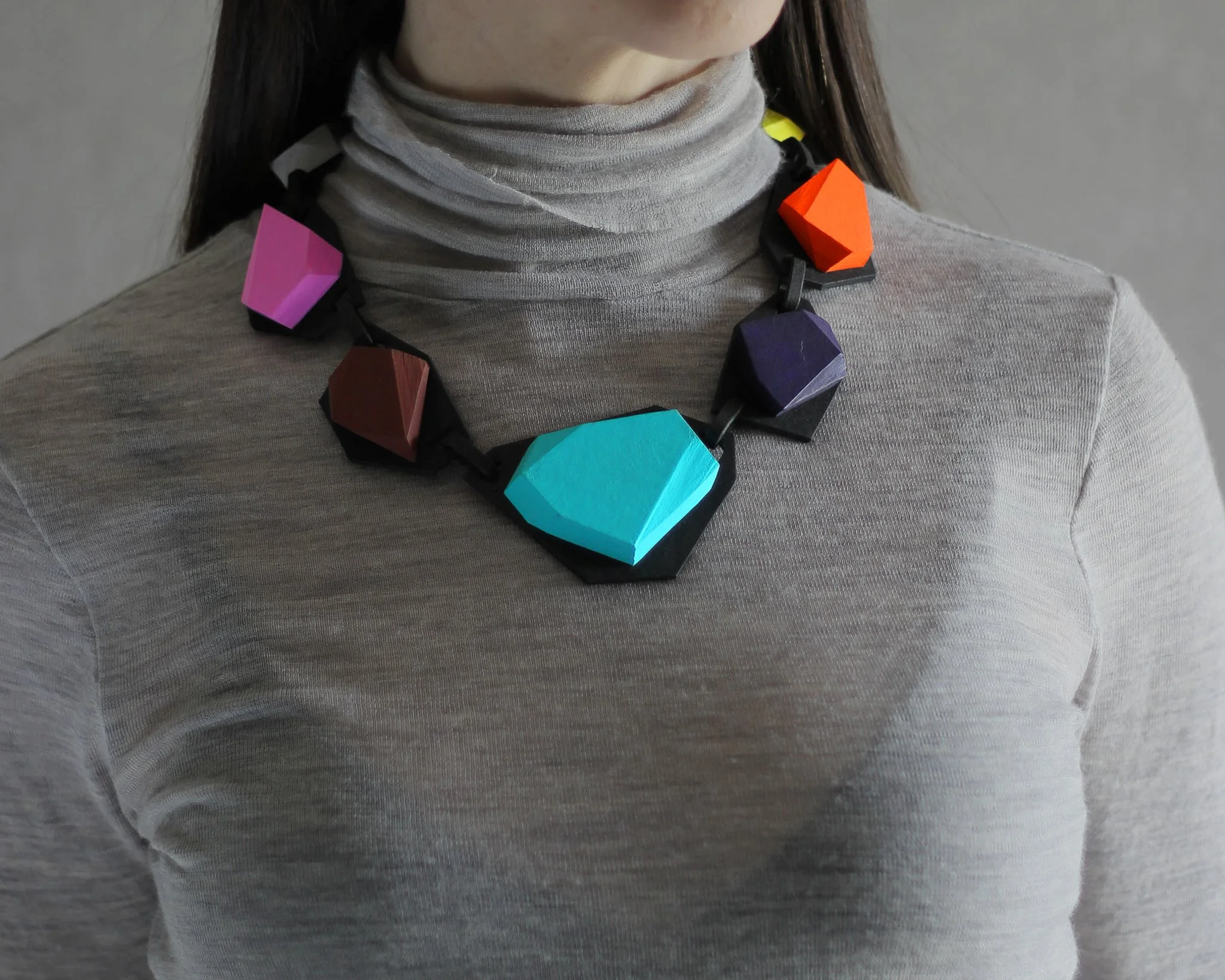 KRISTL - Geometric Wearable Art Necklace