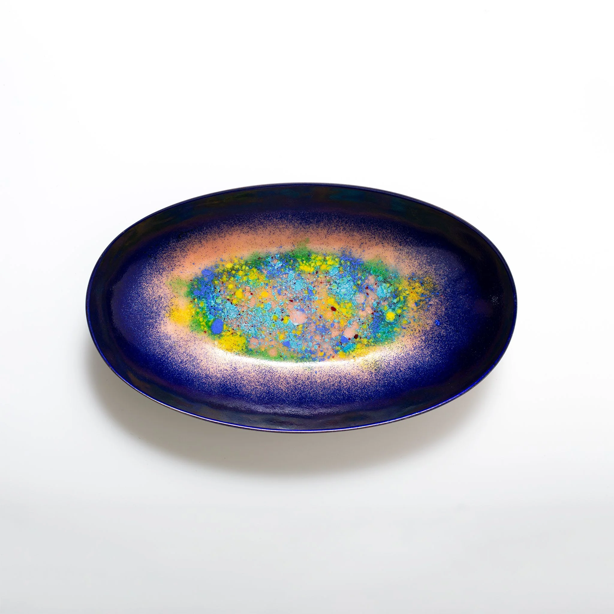 Decorative Copper Enamel Plate (デコラティブ コッパー エナメル プレート)