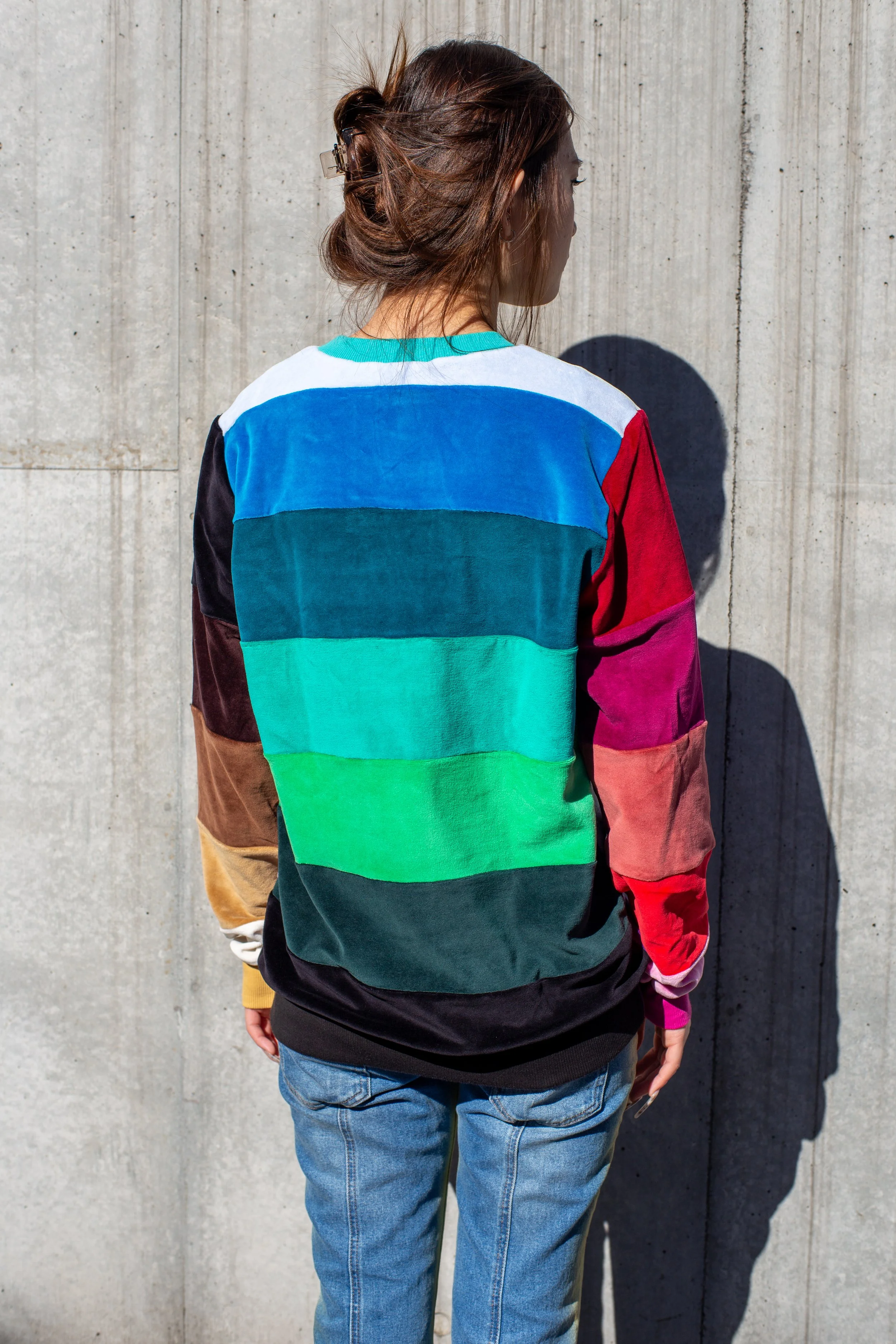 BIG STRIPE - Designers Patchwork Sweater (デザイナーズ パッチワーク セーター)