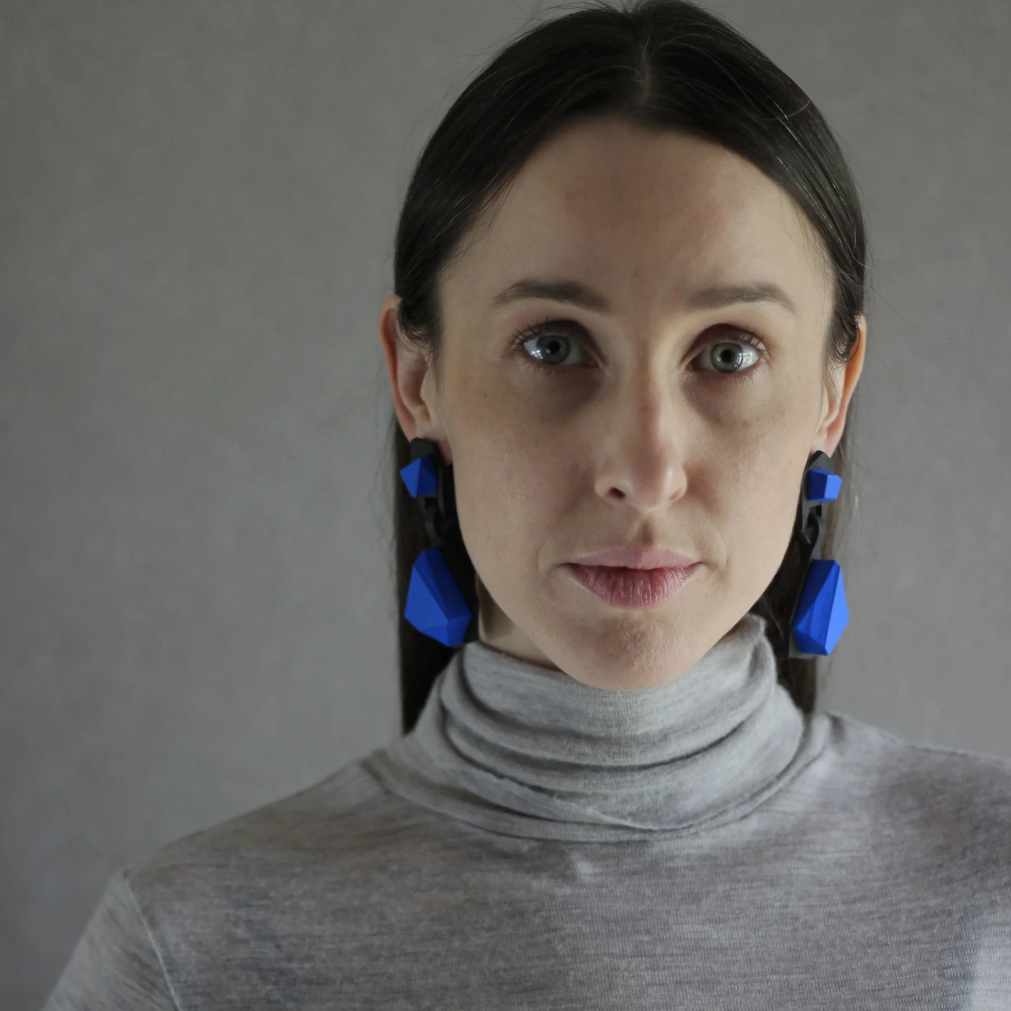 KRISTL Drop Earrings - Geometric Wearable Art (Pair)
