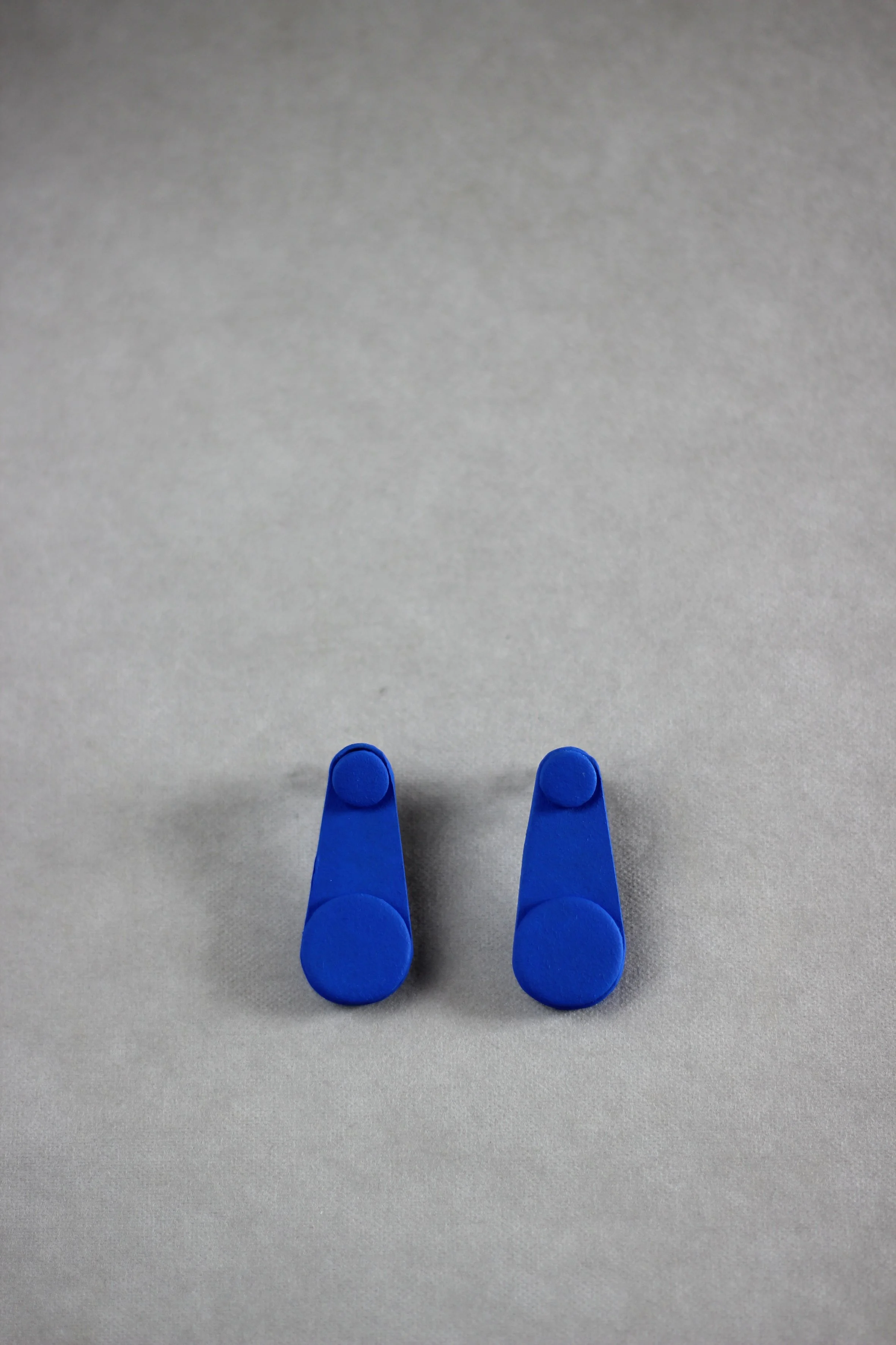 Celeste - double movement earrings - Blue (Wearable Art)