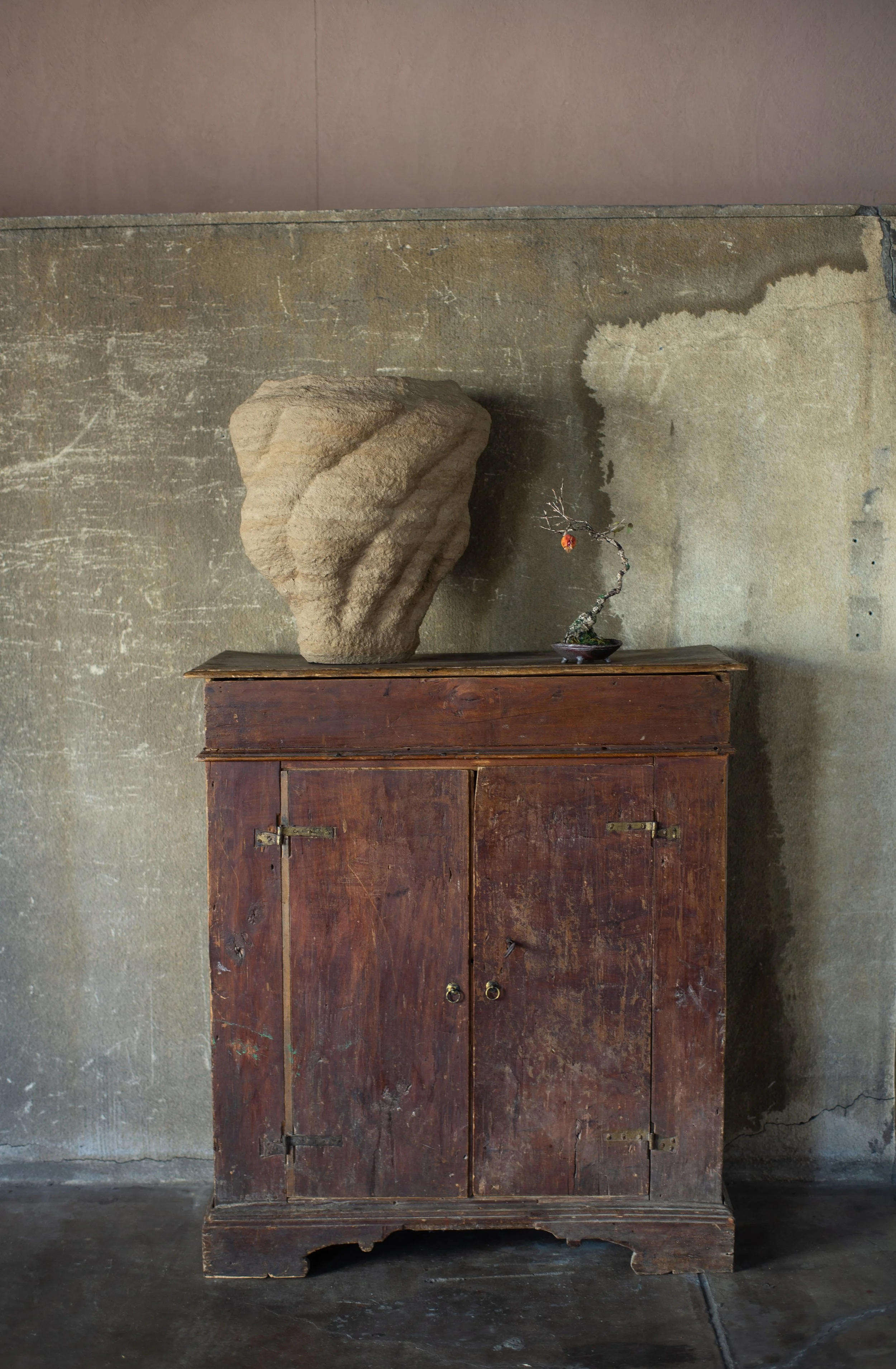 ADOBE large no.1 - Undulating Paper Pulp Sculpture