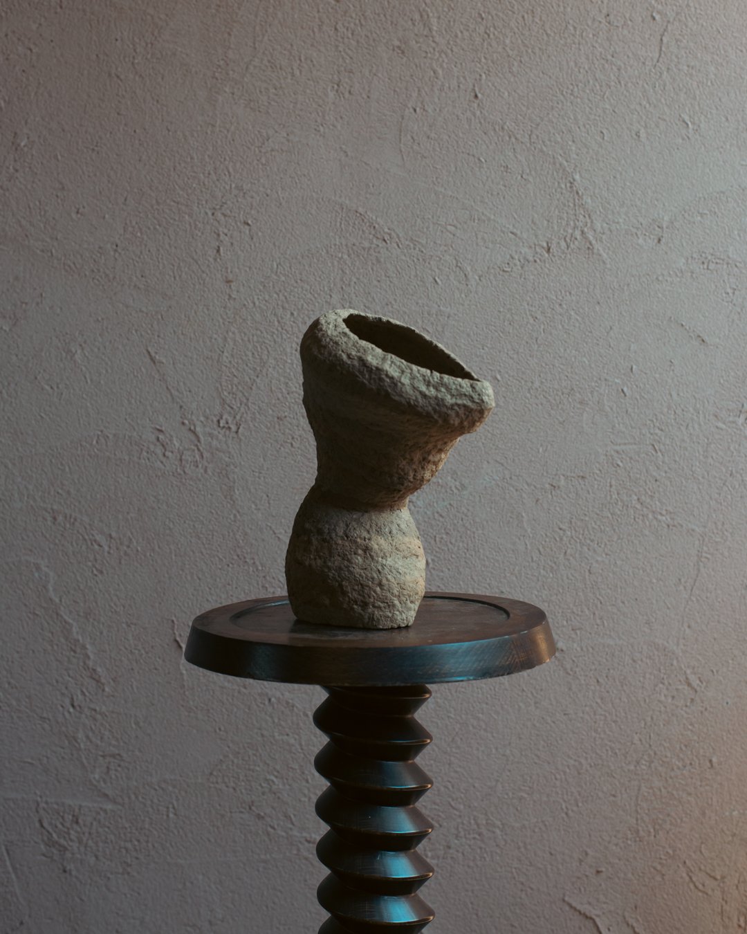 ADOBE small no.3 - Cave Opening Paper Pulp Sculpture