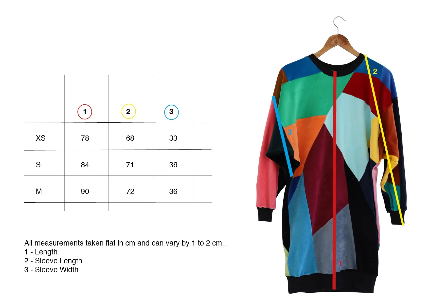 SUPER COLOUR DRESS (BIG PIECES) - Designers Patchwork Dress (デザイナーズ パッチワーク ドレス)