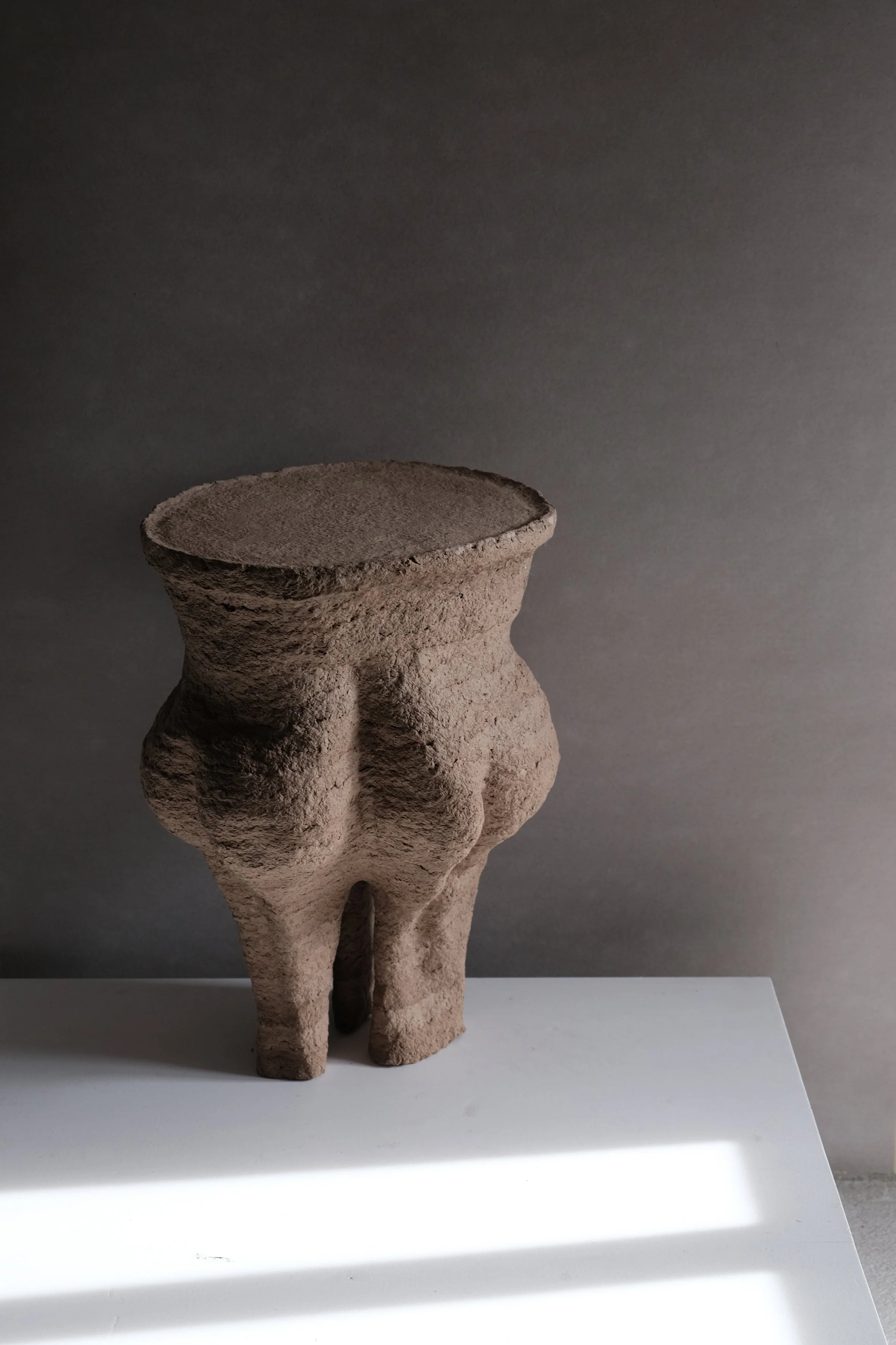 ADOBE Table no.2 Handmade Paper Pulp Sculpture