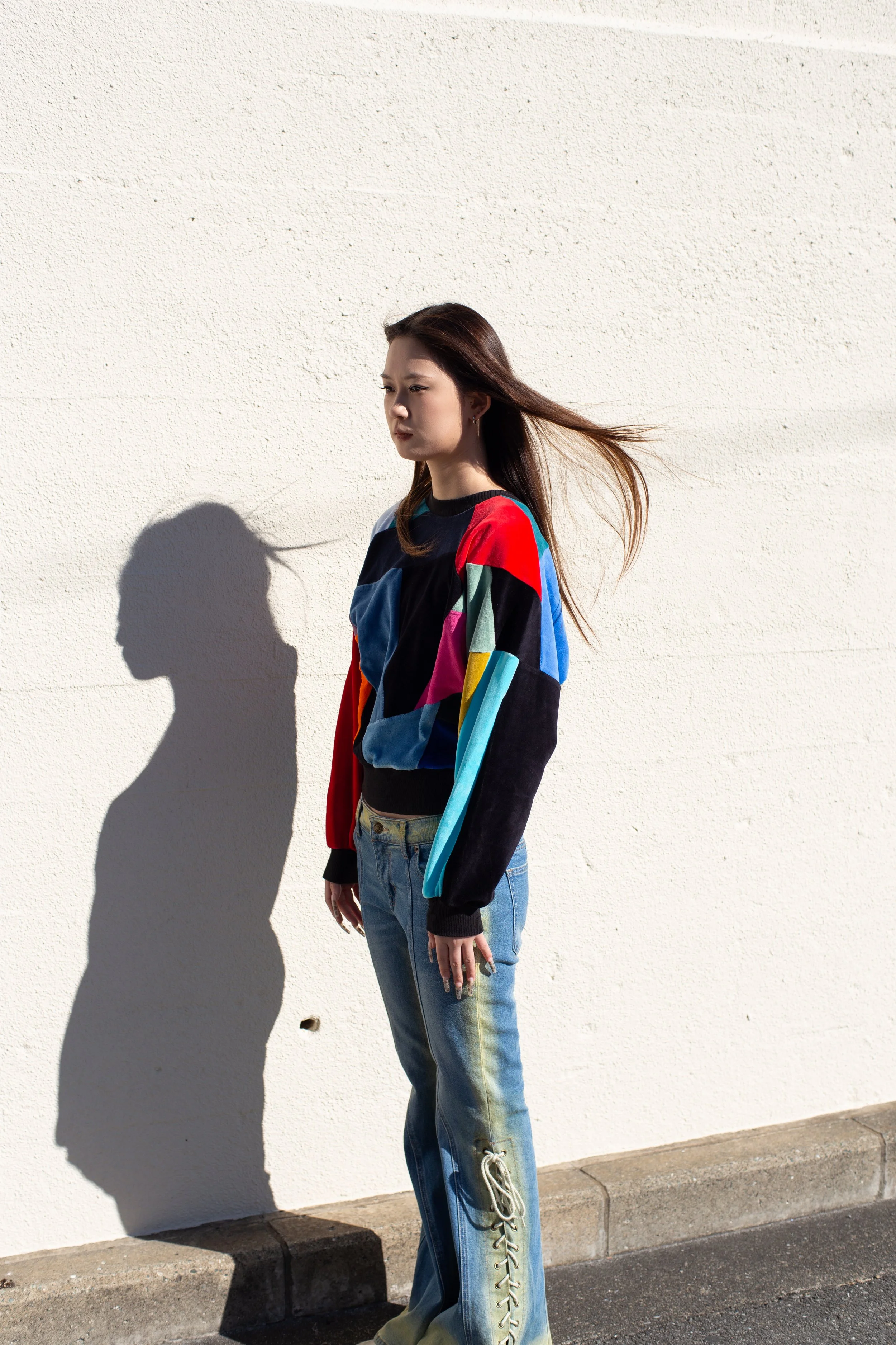 SUPER COLOUR - Patchwork Sweater