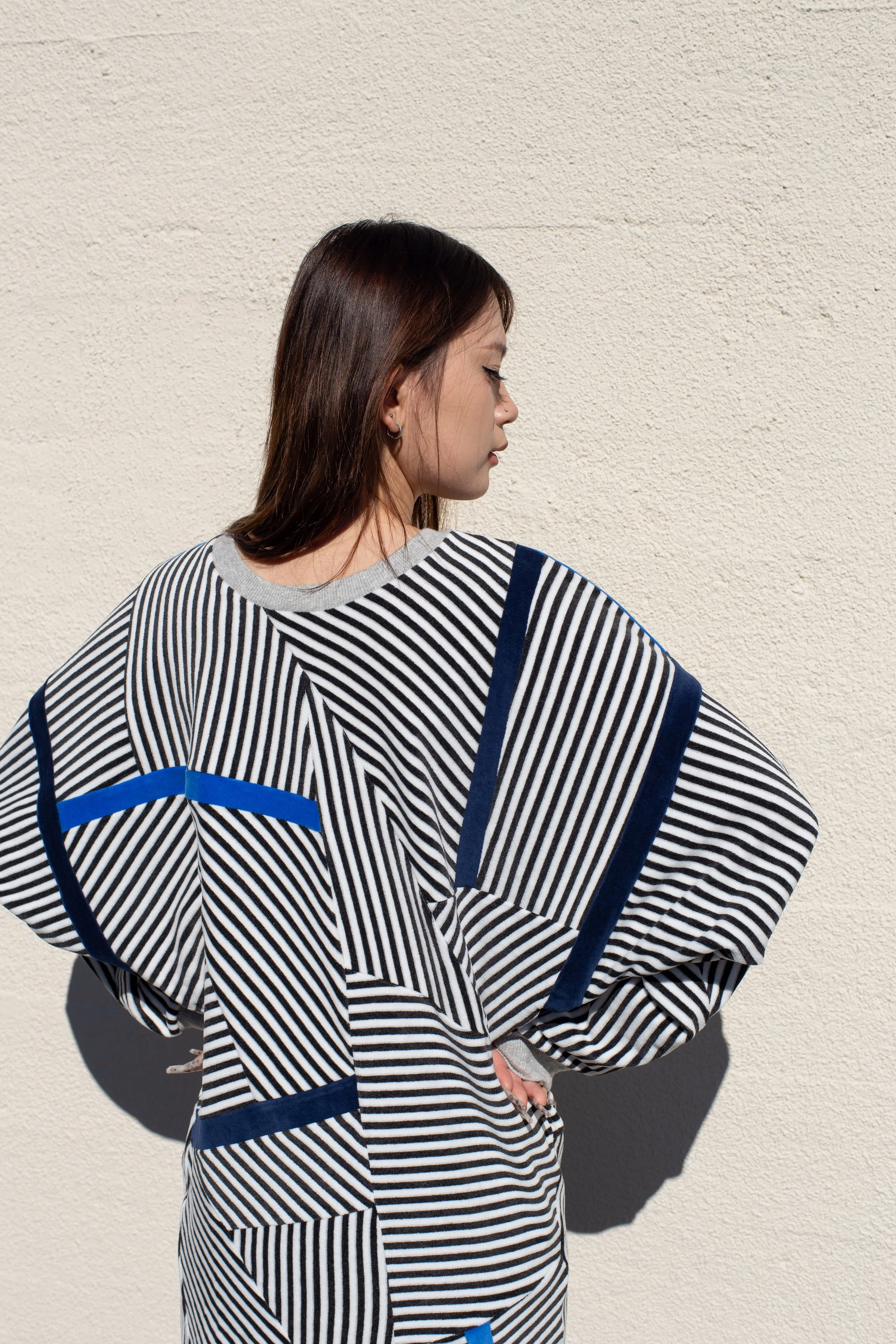 SUPER STRIPE DRESS - Designers Patchwork Dress (デザイナーズ パッチワーク ドレス)