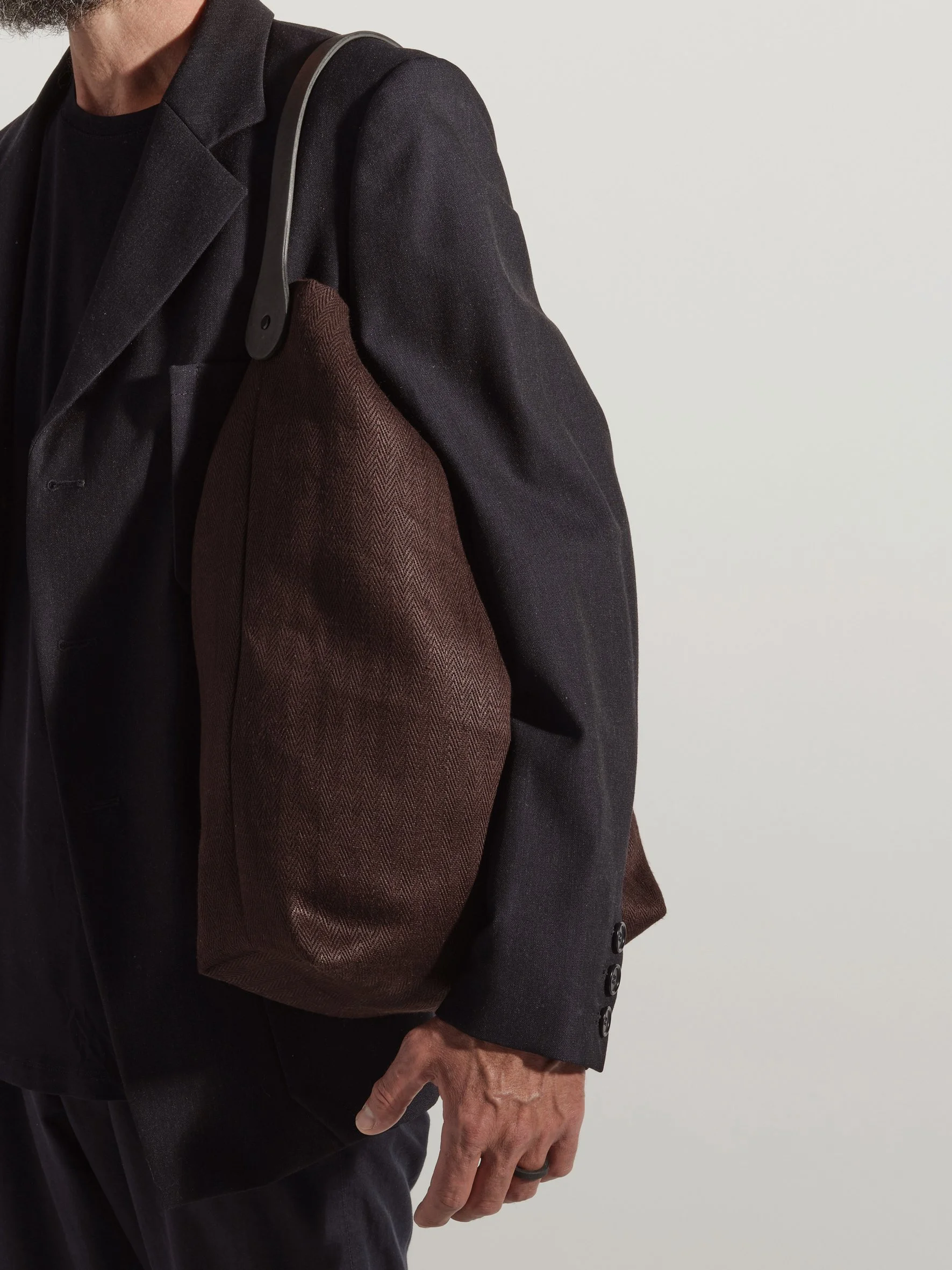 BUCKET Linen Bag with "Tor" Paper Grip Handle