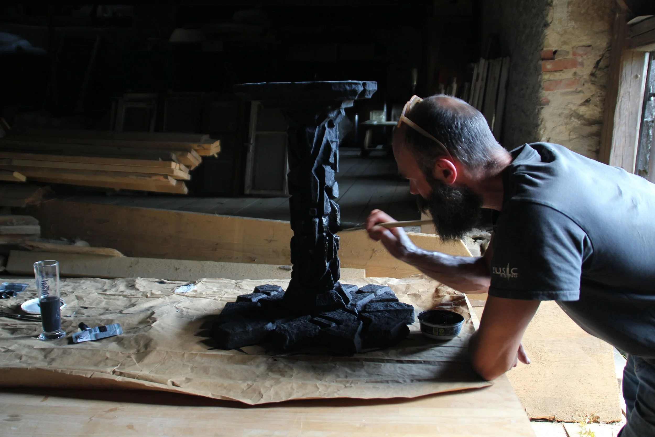 TERRA Handmade Paper Sculptural Side Table