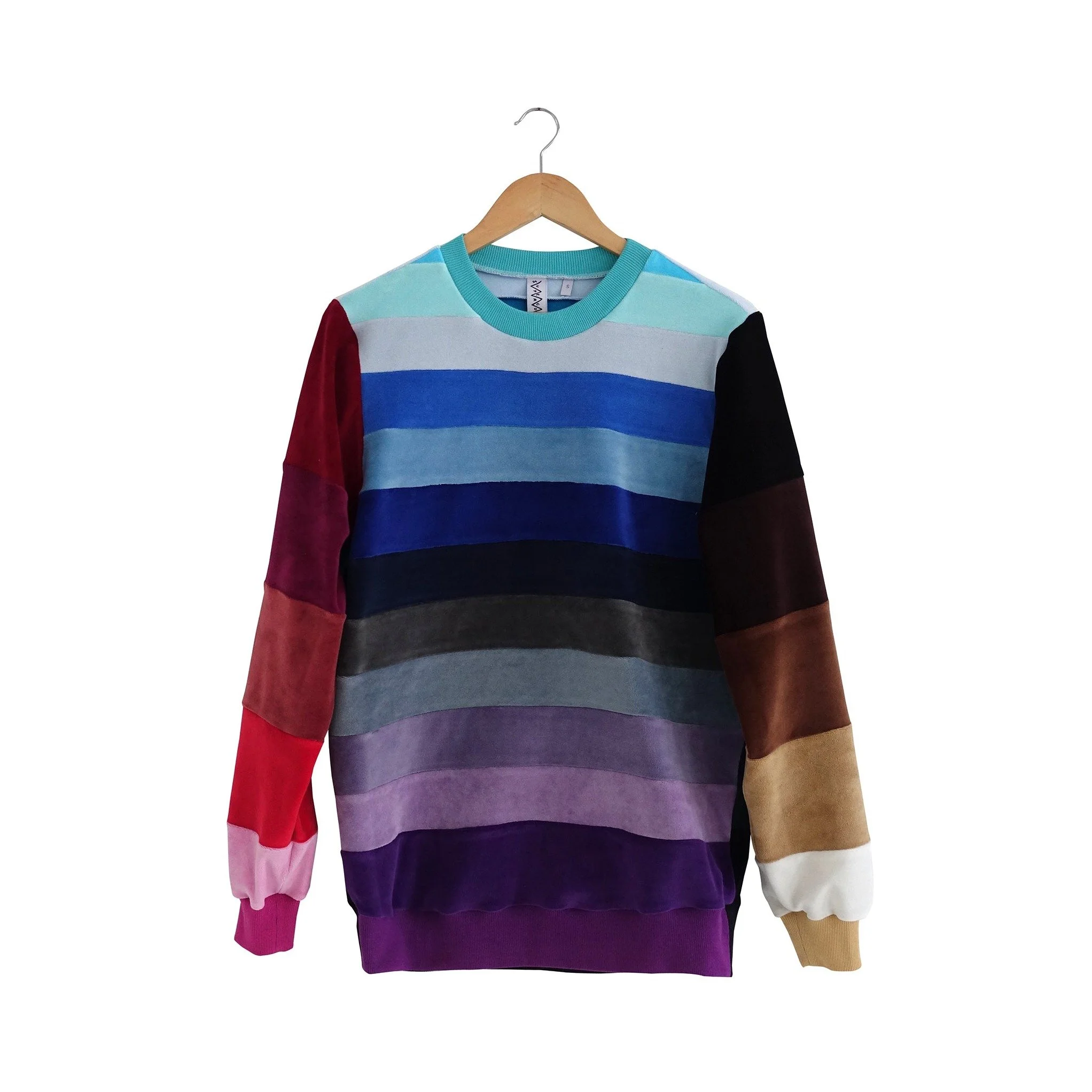 BIG STRIPE - Designers Patchwork Sweater (デザイナーズ パッチワーク セーター)