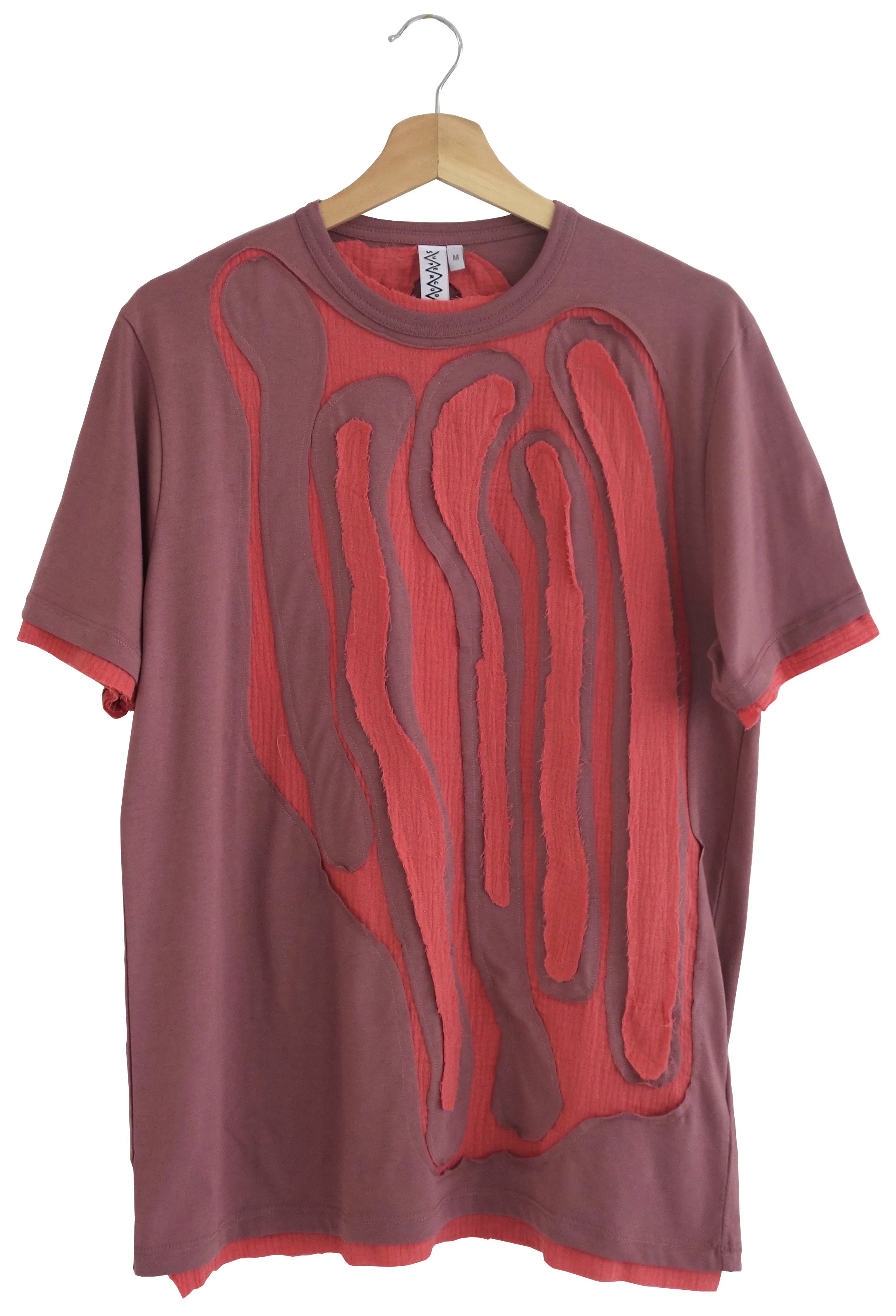 CUT-SHIRT -  Old Pink x Coral