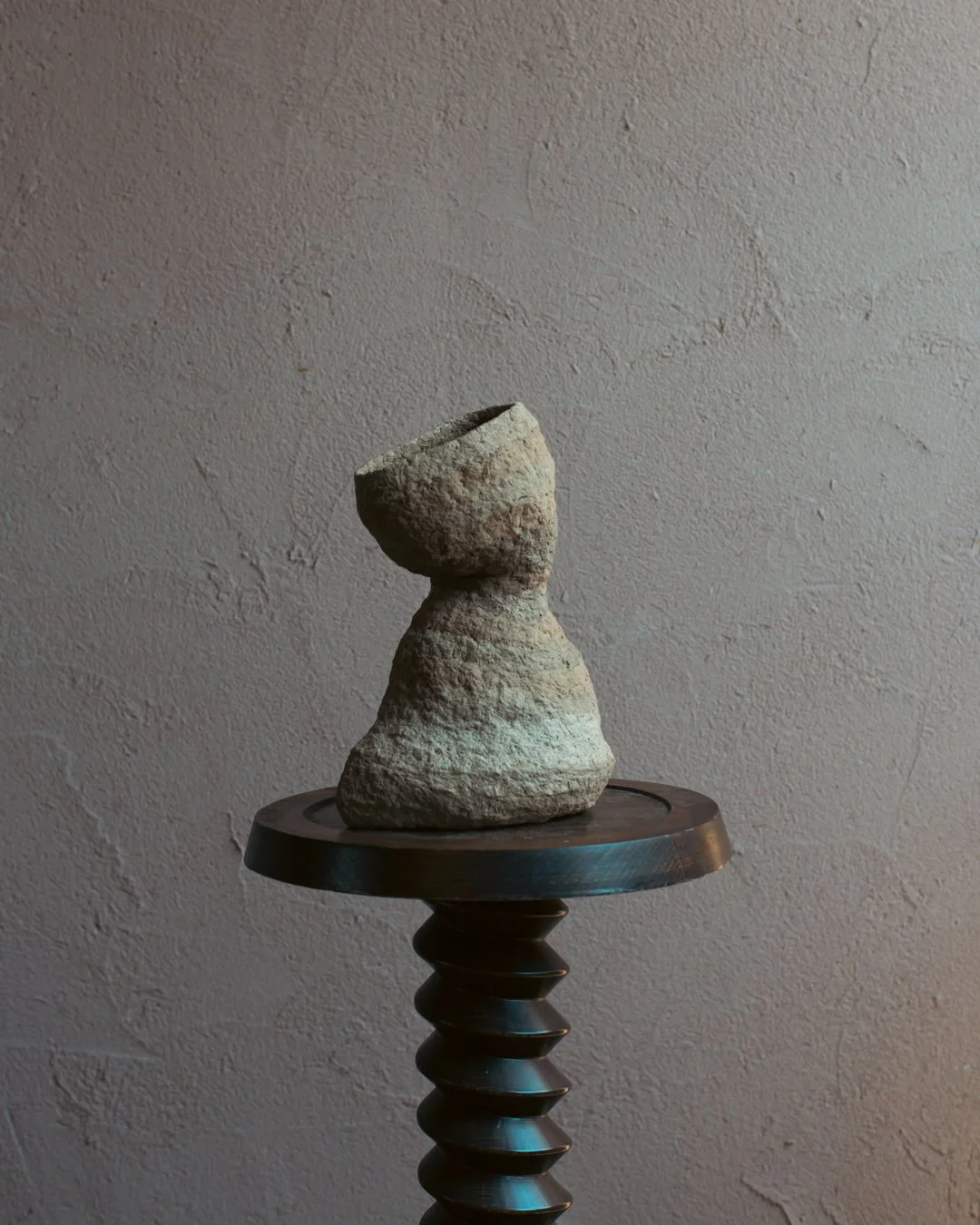 ADOBE small no.3 - Cave Opening Paper Pulp Sculpture