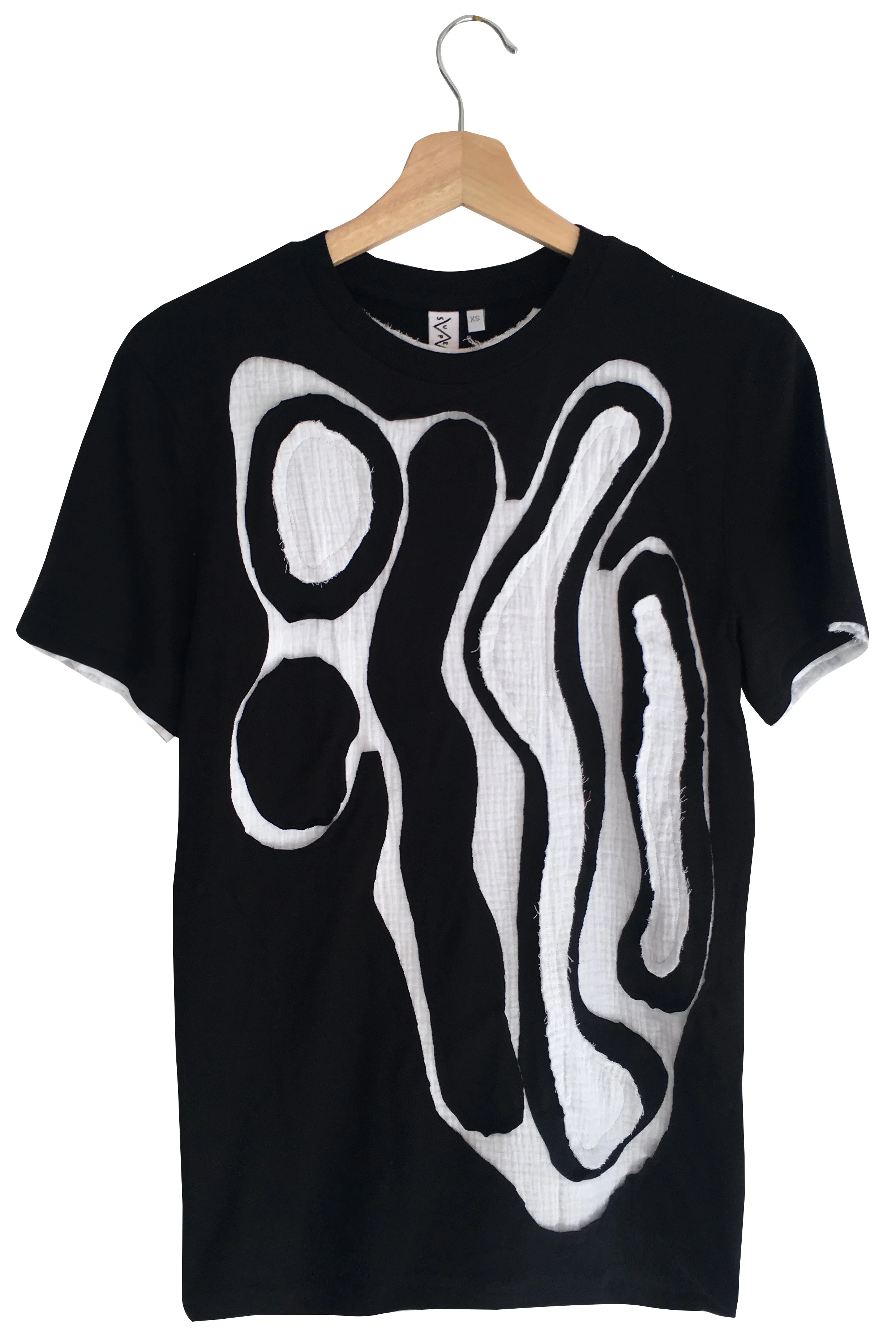 CUT-SHIRT -  Black x White