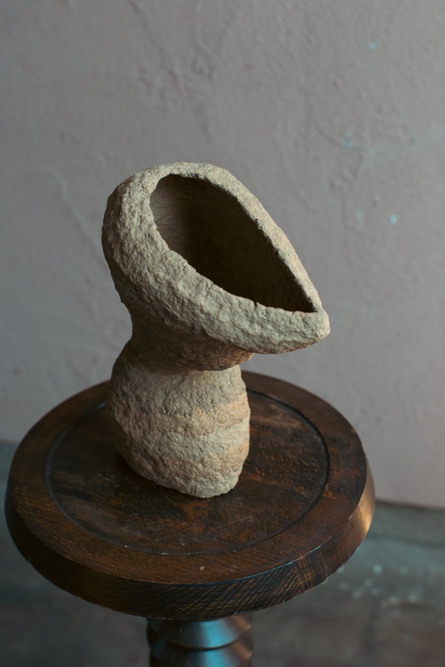 ADOBE small no.3 - Cave Opening Paper Pulp Sculpture