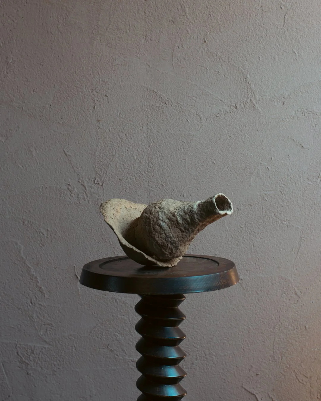 ADOBE small no.2 - Minimal Organic Paper Pulp Sculpture
