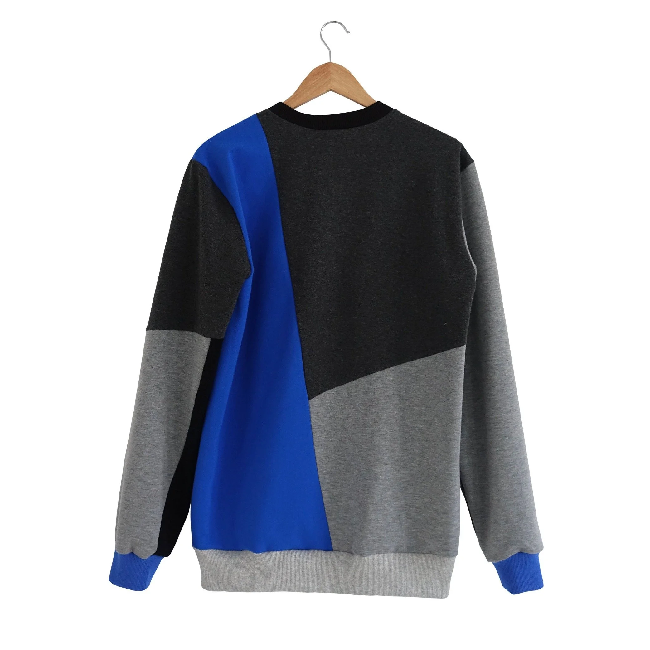 CROOKED - Designers Patchwork Sweatshirt (デザイナーズ パッチワーク スウェットシャツ)