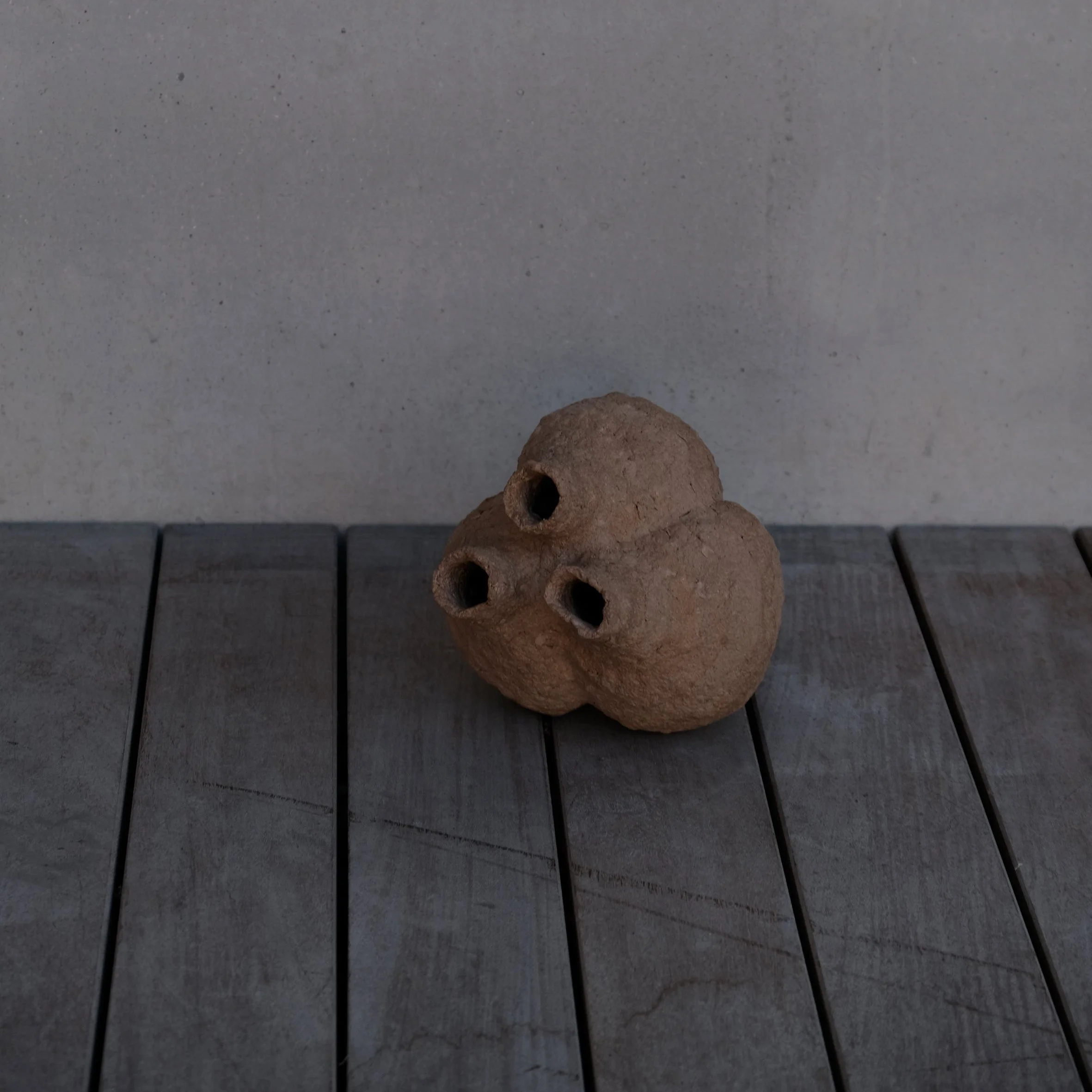 ADOBE small no.1 - Multi-Porous Paper Pulp Sculpture