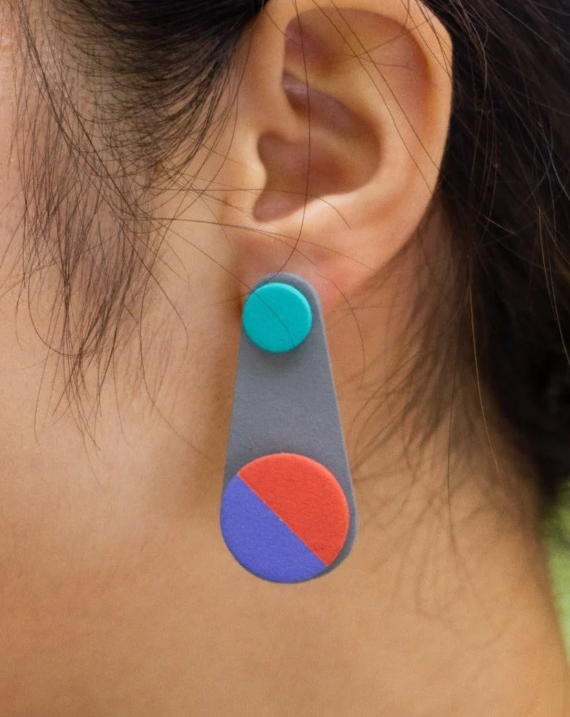 Celeste - double small movement earrings (Wearable Art)