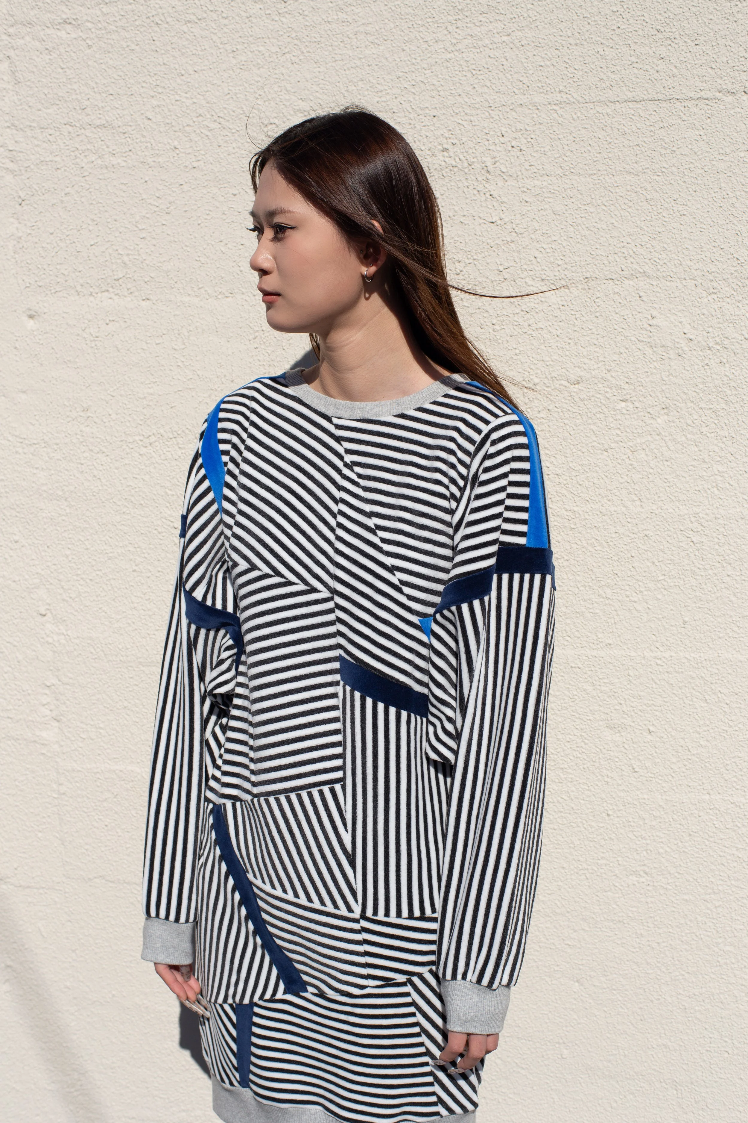 SUPER STRIPE DRESS - Designers Patchwork Dress (デザイナーズ パッチワーク ドレス)