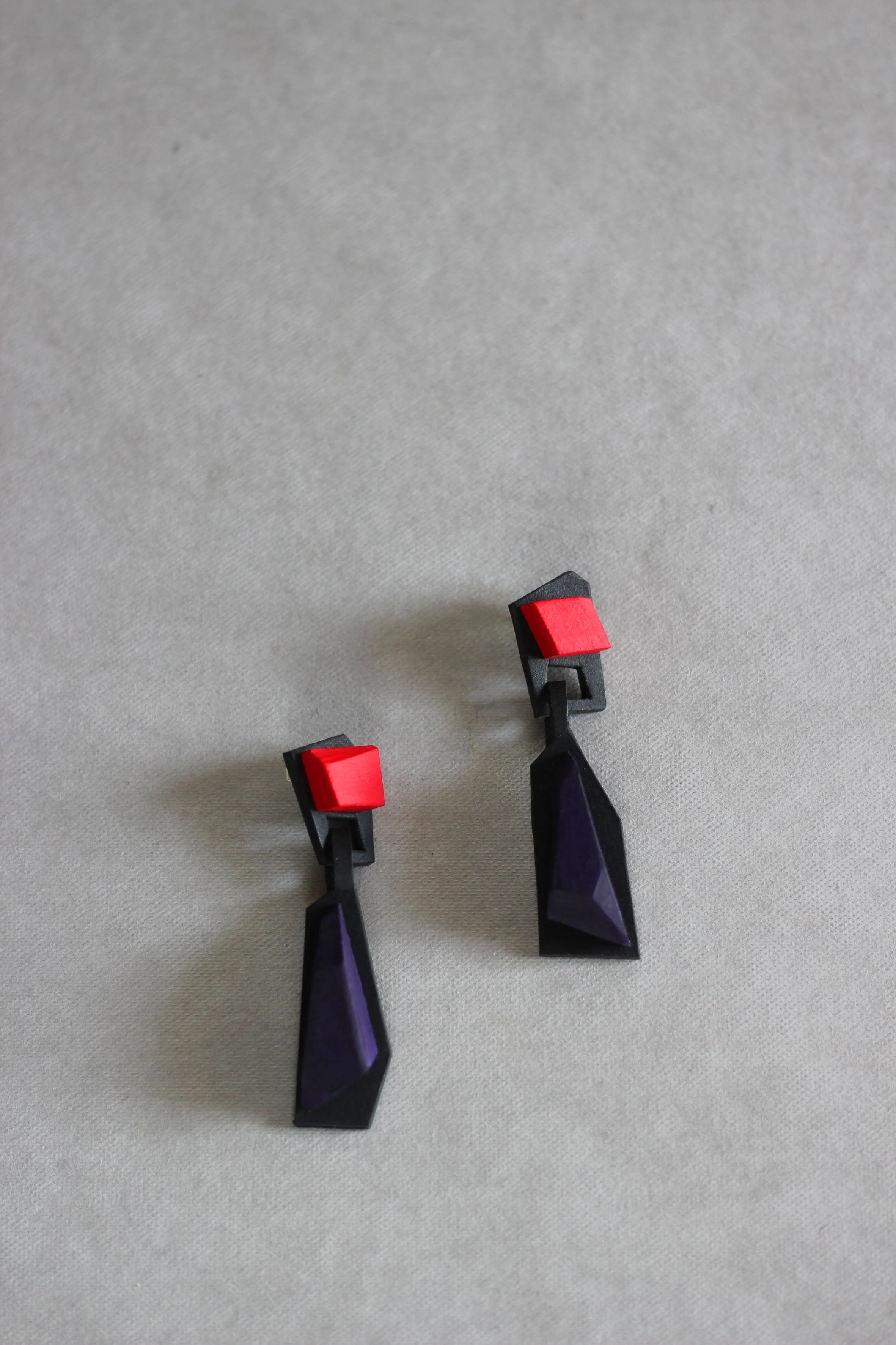 KRISTL Drop Earrings - Geometric Wearable Art (Pair)