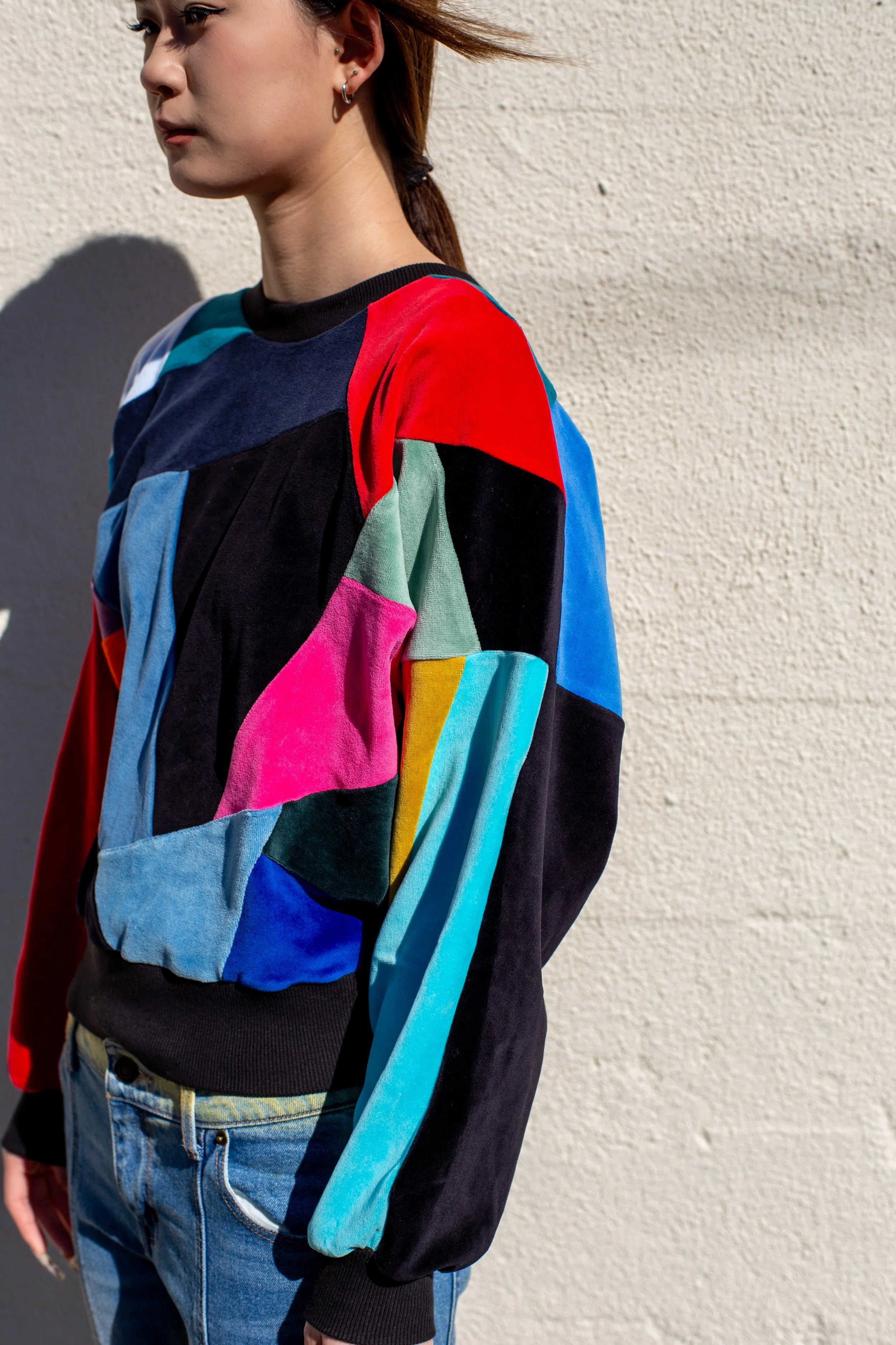SUPER COLOUR - Patchwork Sweater