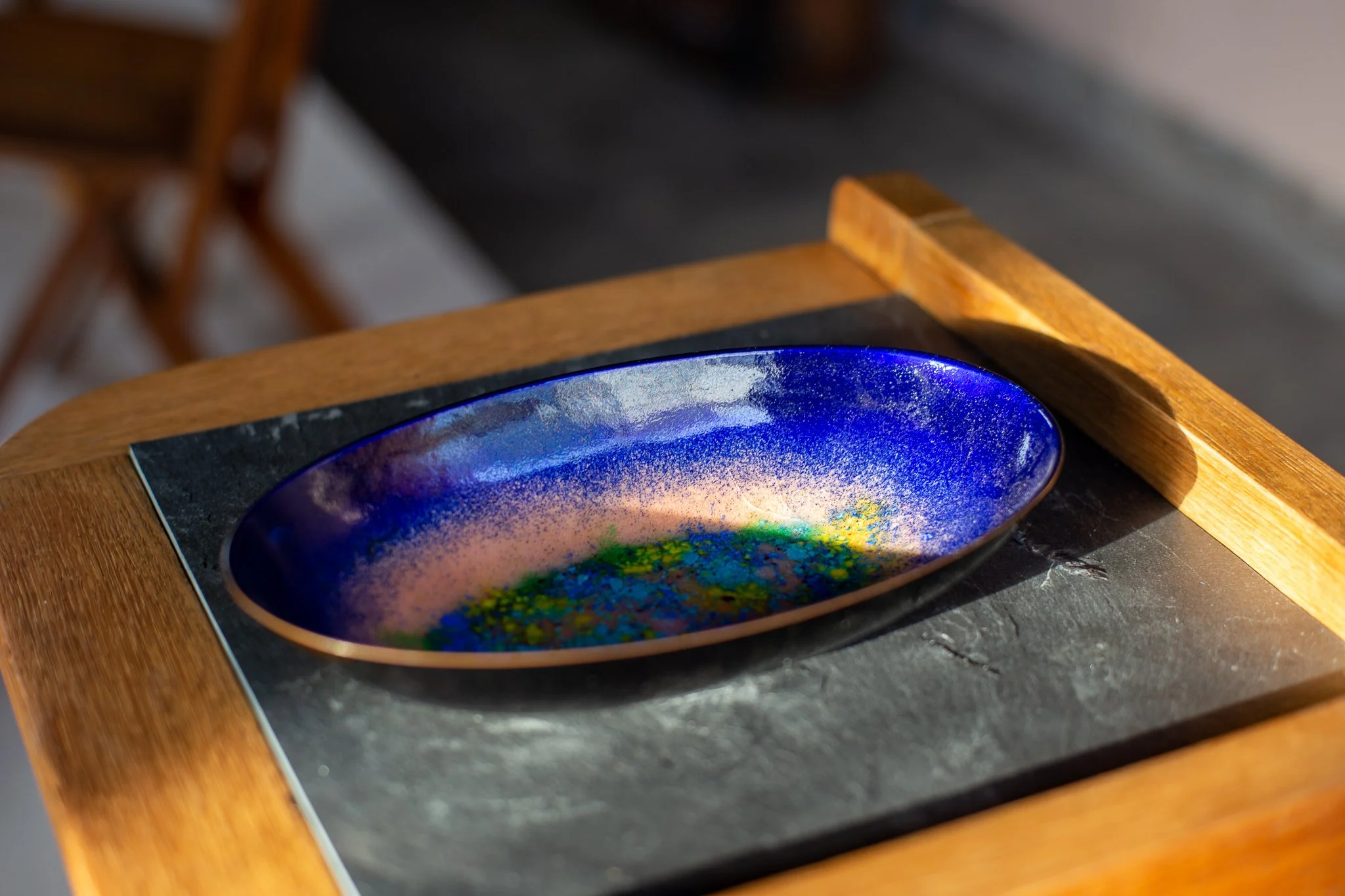 Decorative Copper Enamel Plate (デコラティブ コッパー エナメル プレート)
