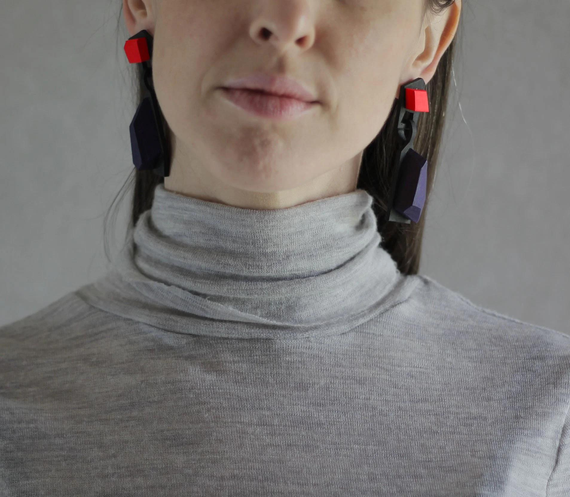 KRISTL Drop Earrings - Geometric Wearable Art (Pair)
