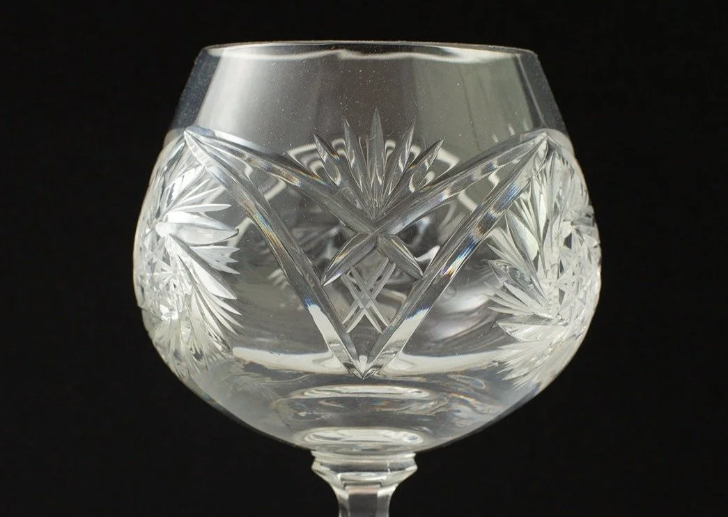Hand-Cut Crystal Glass - Set of 3 (ハンドカット クリスタルグラス 3客セット)