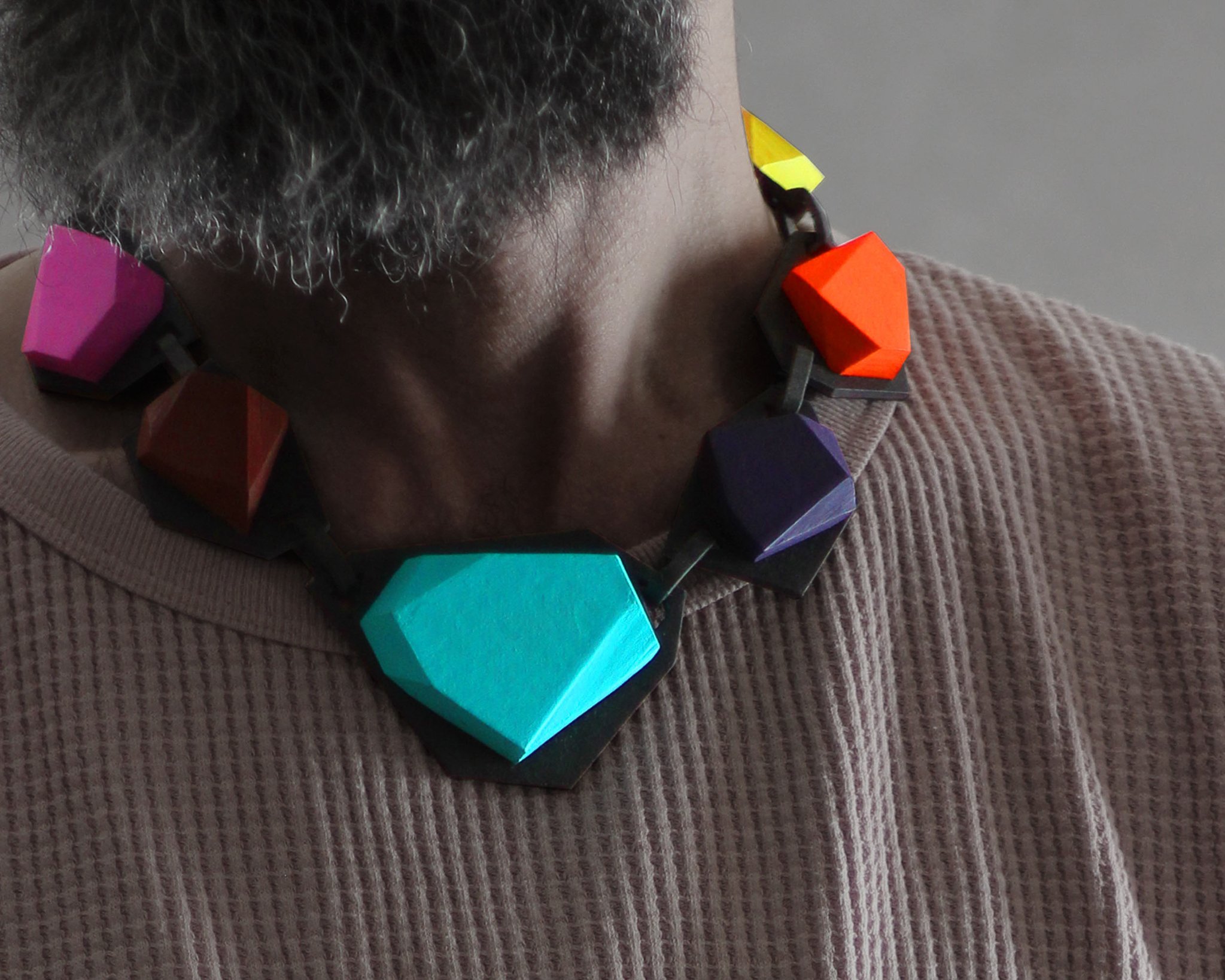 KRISTL - Geometric Wearable Art Necklace