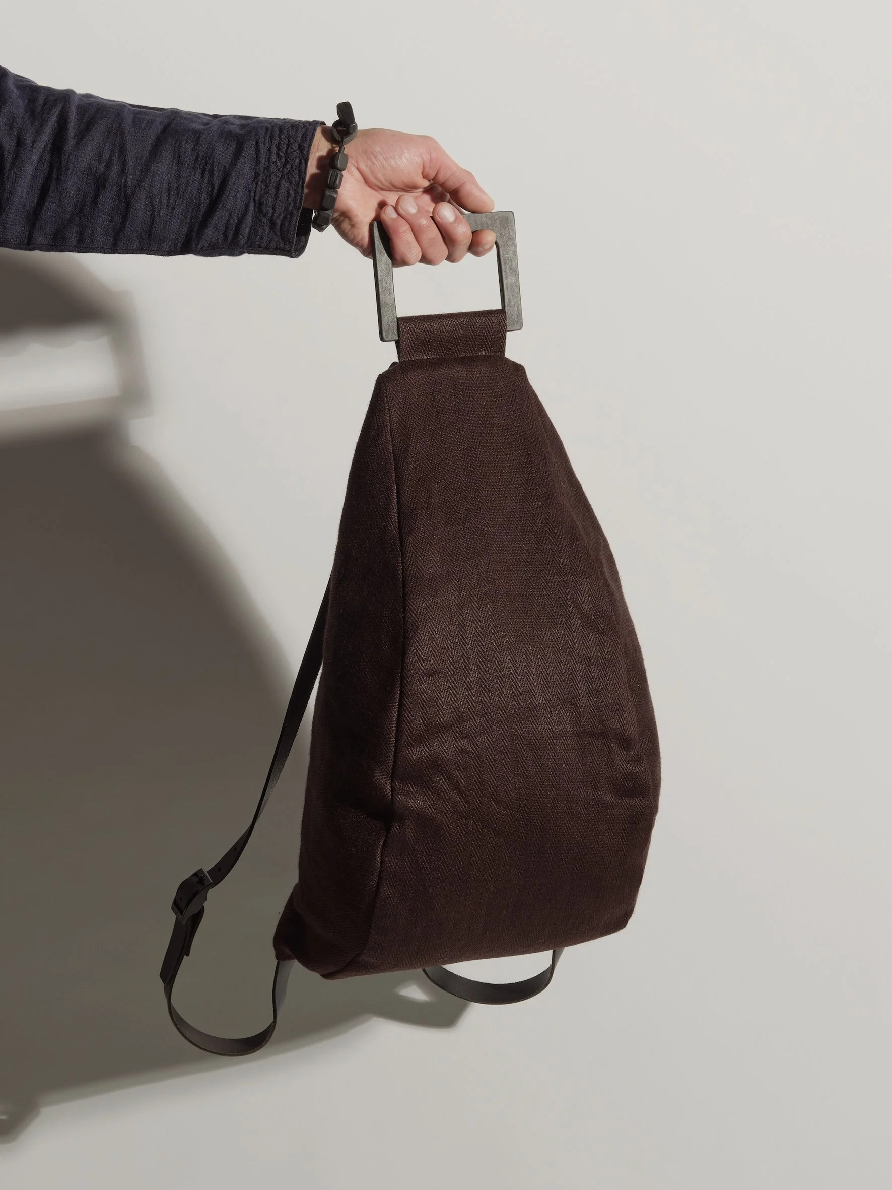 FREUND Drop-shaped Linen Backpack