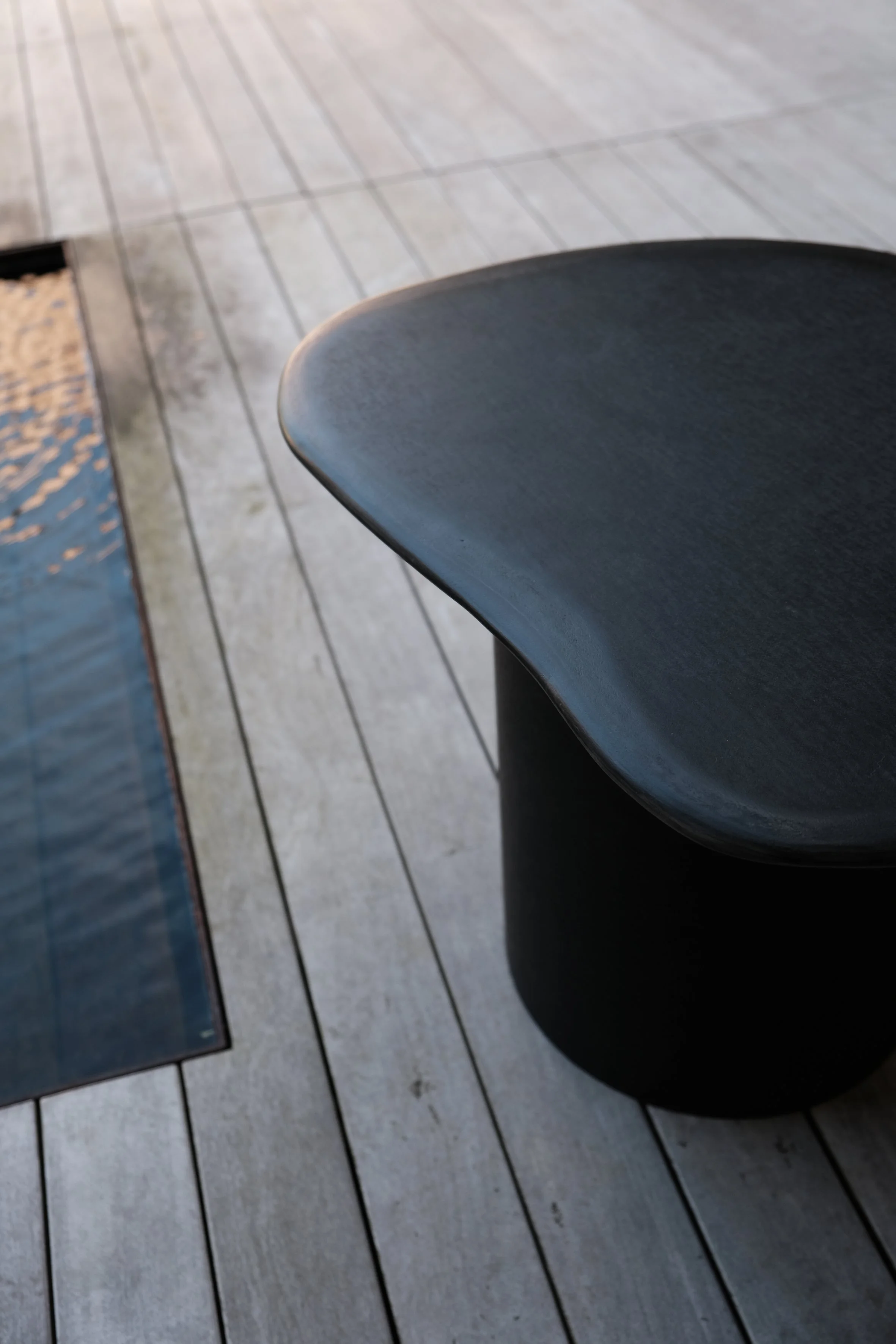 SLATE Handmade Paper Sculptural Side Table