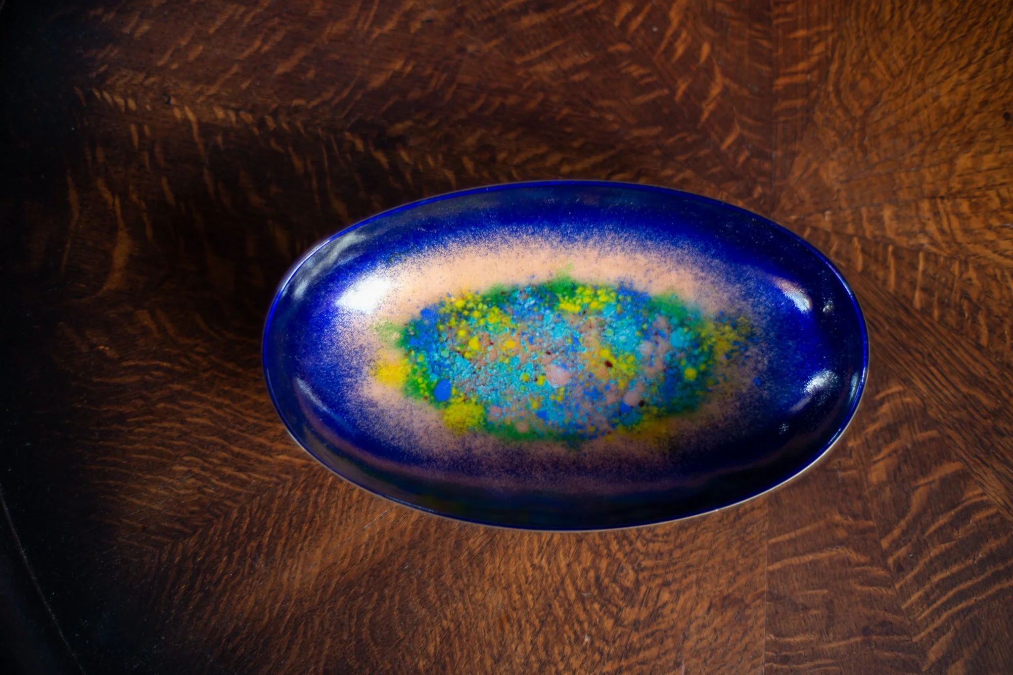 Decorative Copper Enamel Plate (デコラティブ コッパー エナメル プレート)