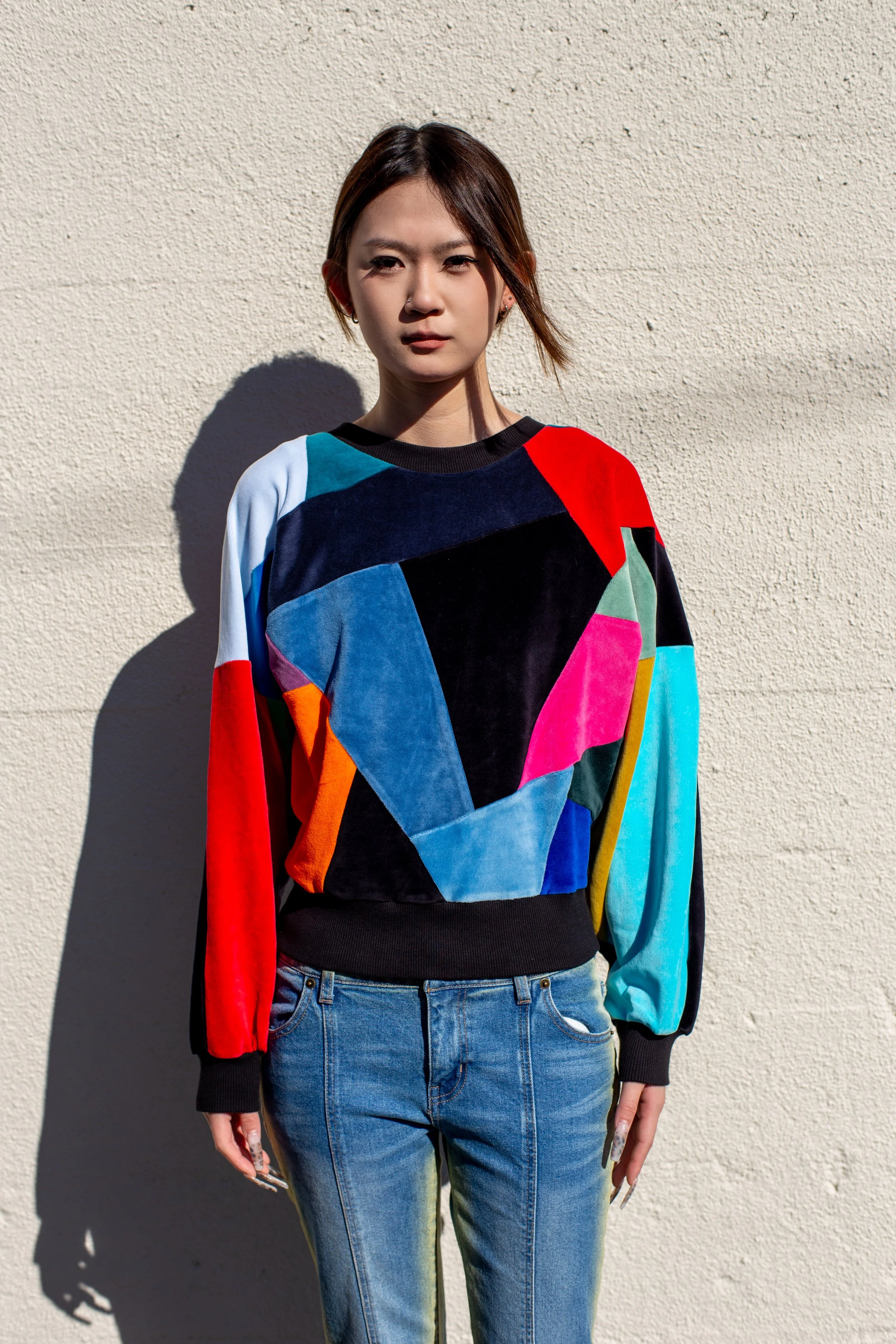 SUPER COLOUR - Patchwork Sweater