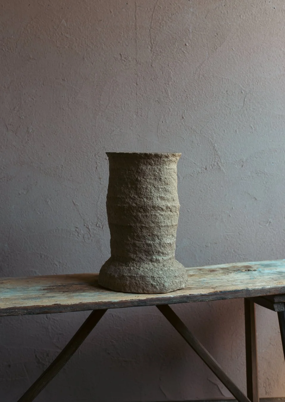 ADOBE Stool no.1 Handmade Paper Pulp Functional Sculpture