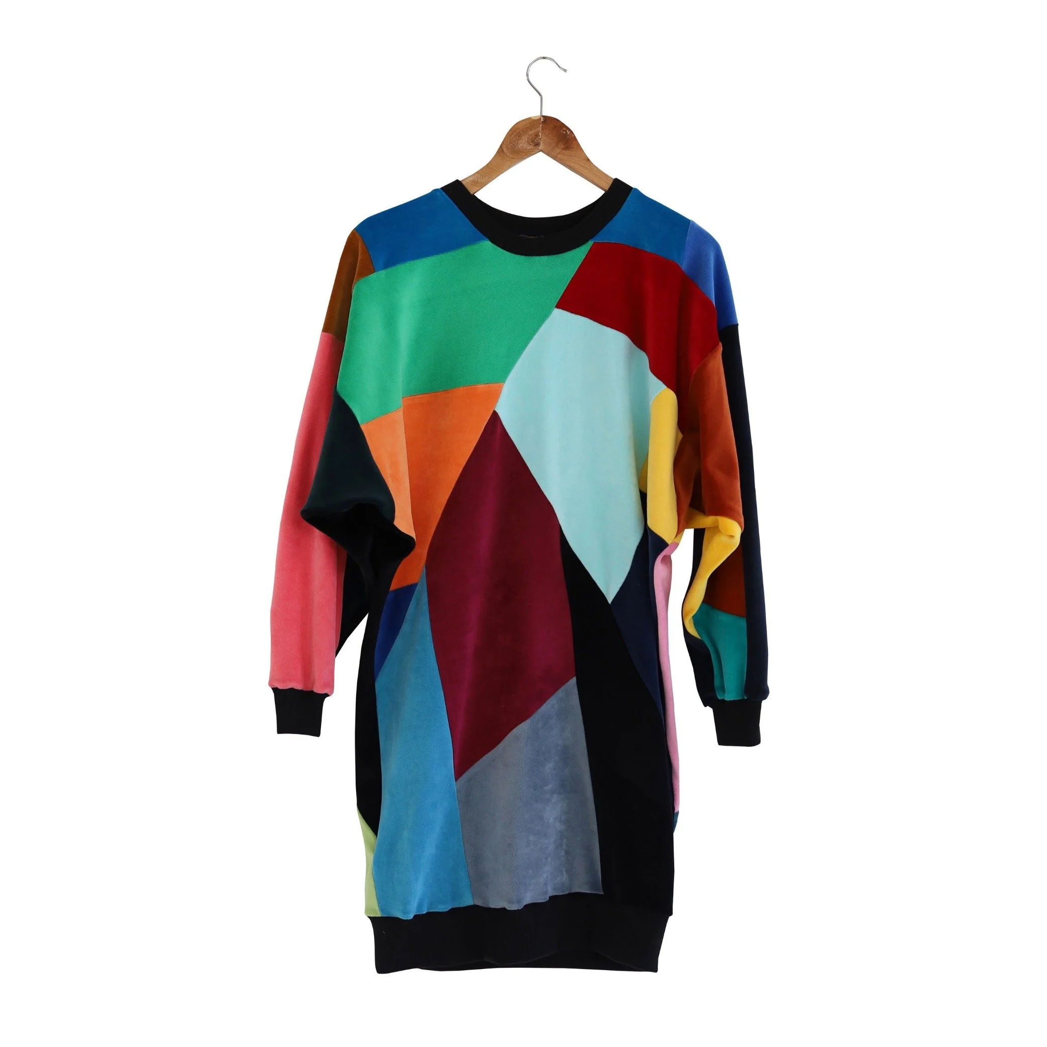 SUPER COLOUR DRESS (BIG PIECES) - Designers Patchwork Dress (デザイナーズ パッチワーク ドレス)