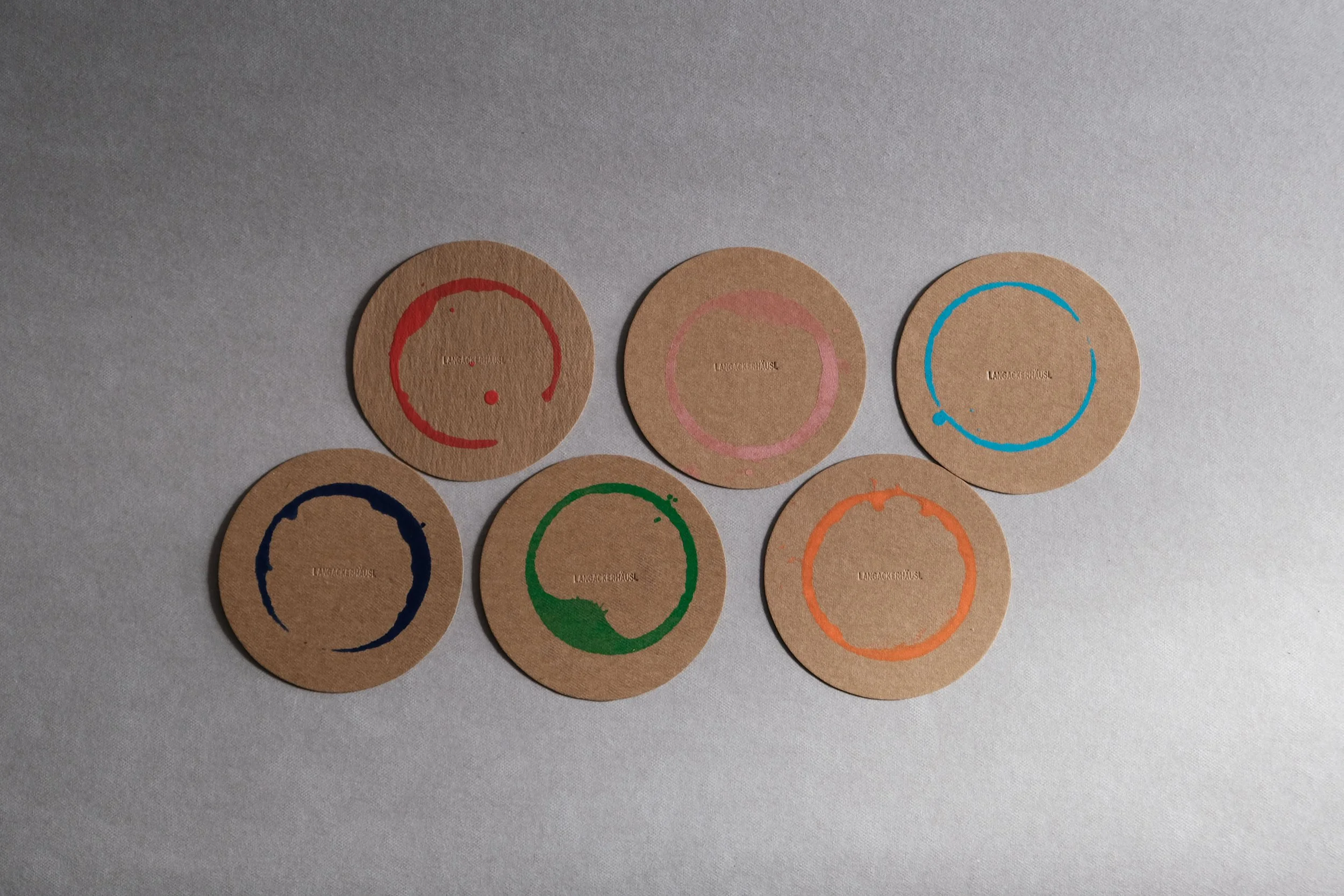 FIESTA Paper Fabric Coaster Set (6 Coasters with Case)