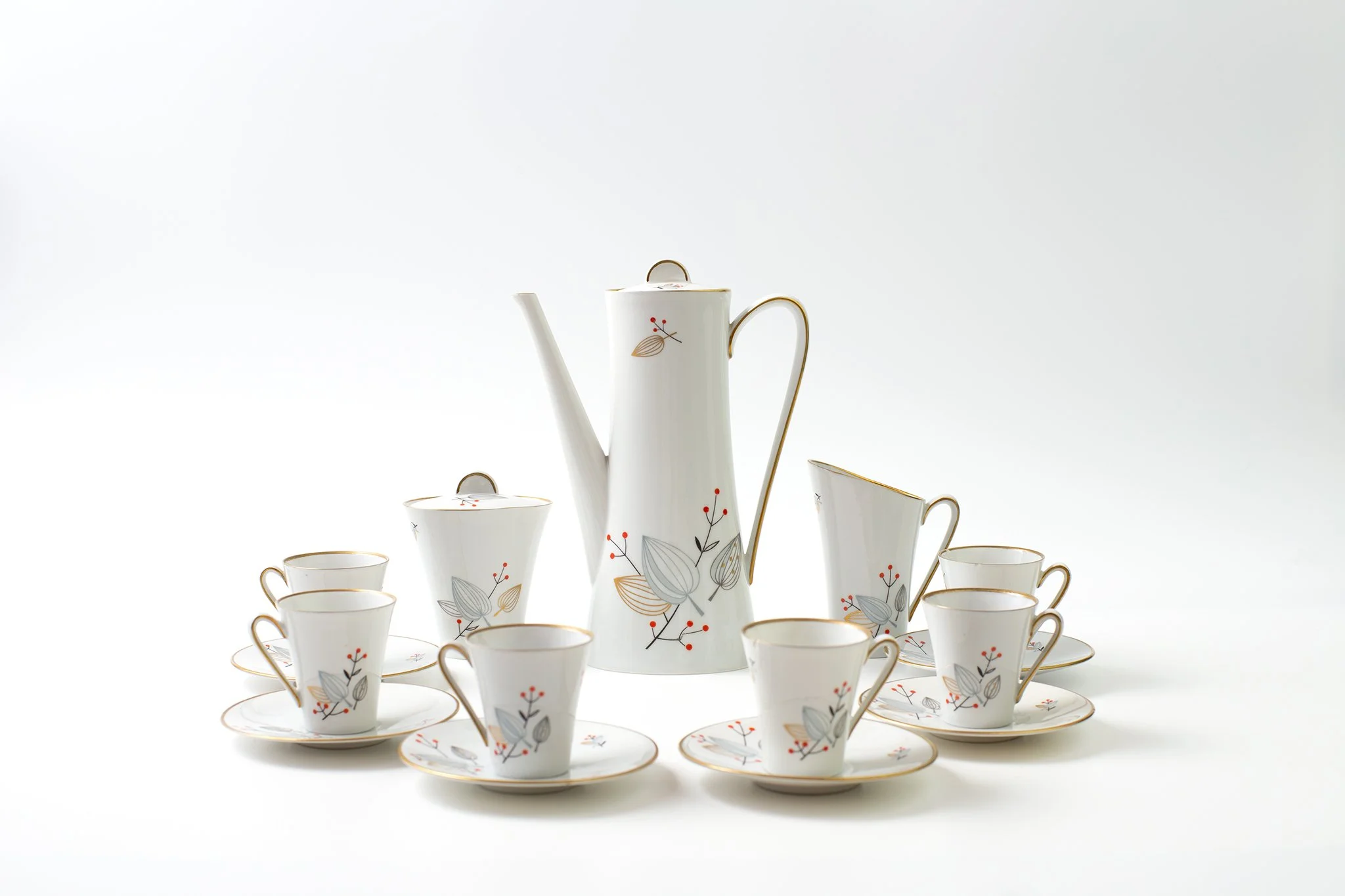 Weimar Porzellan Ceramic Tea Set (ワイマー・ポルツェラン セラミック ティーセット)