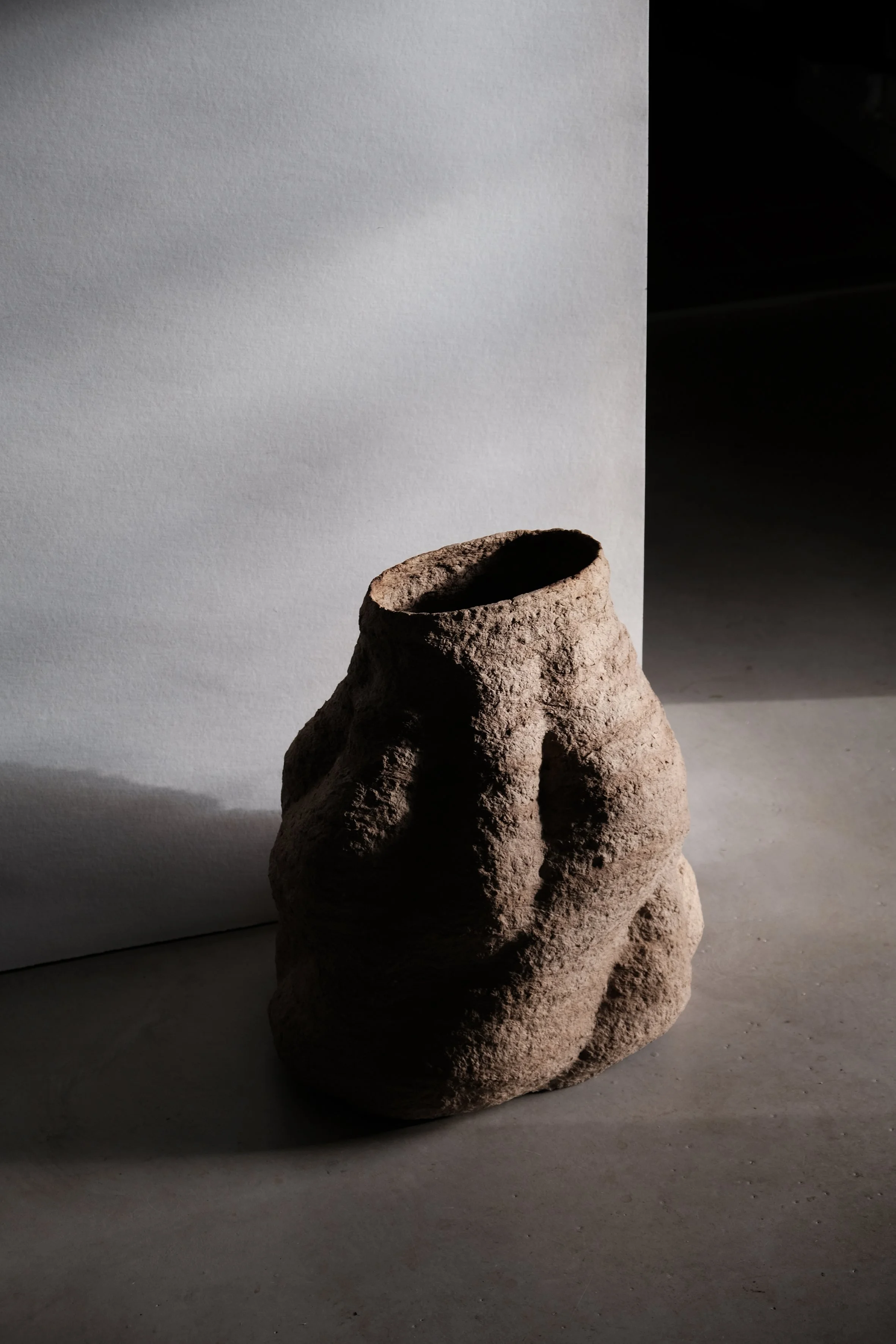 ADOBE large no.1 - Undulating Paper Pulp Sculpture