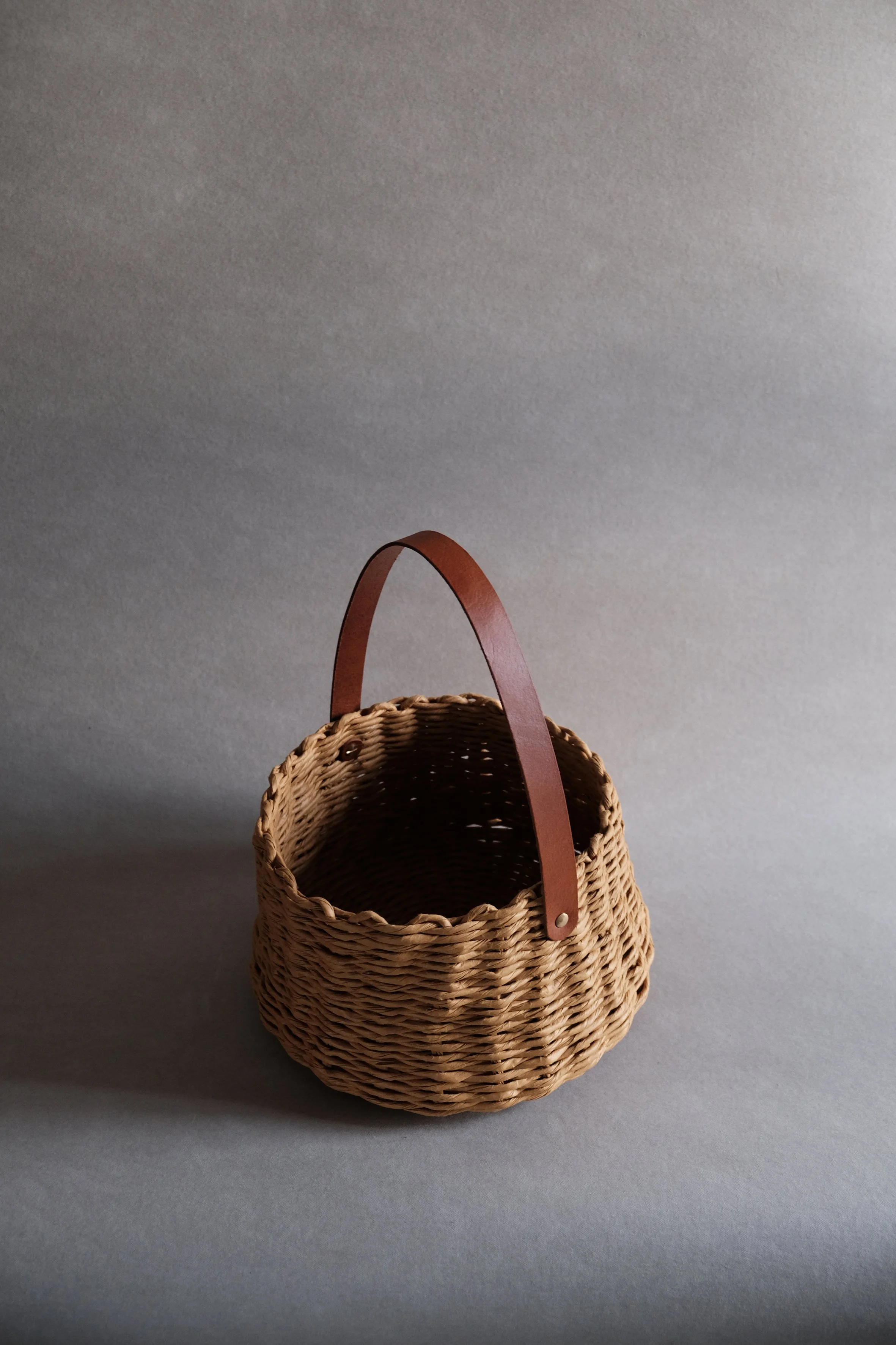 COCOON BASKET Hand-Woven Paper Yarn Bag