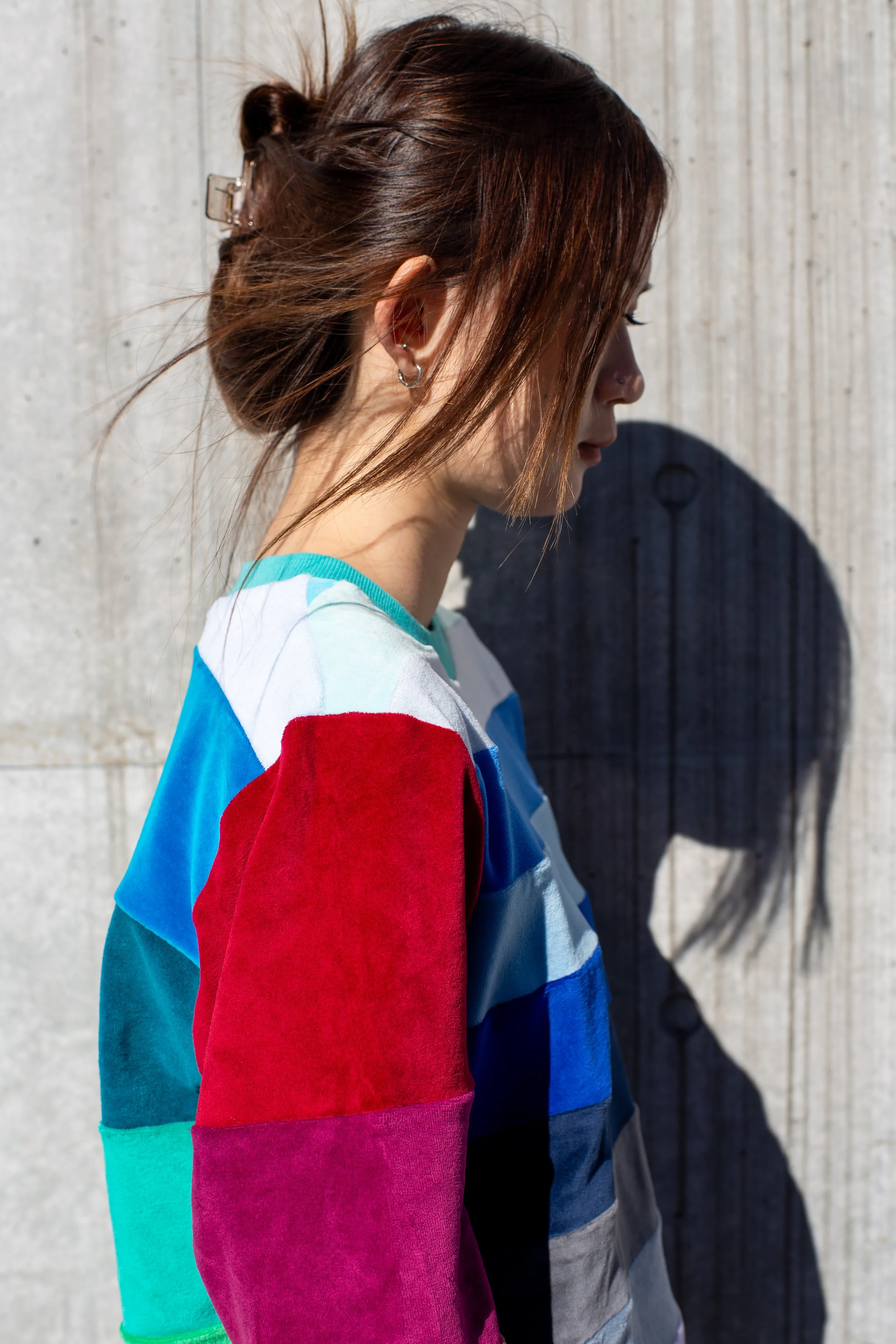 BIG STRIPE - Designers Patchwork Sweater (デザイナーズ パッチワーク セーター)