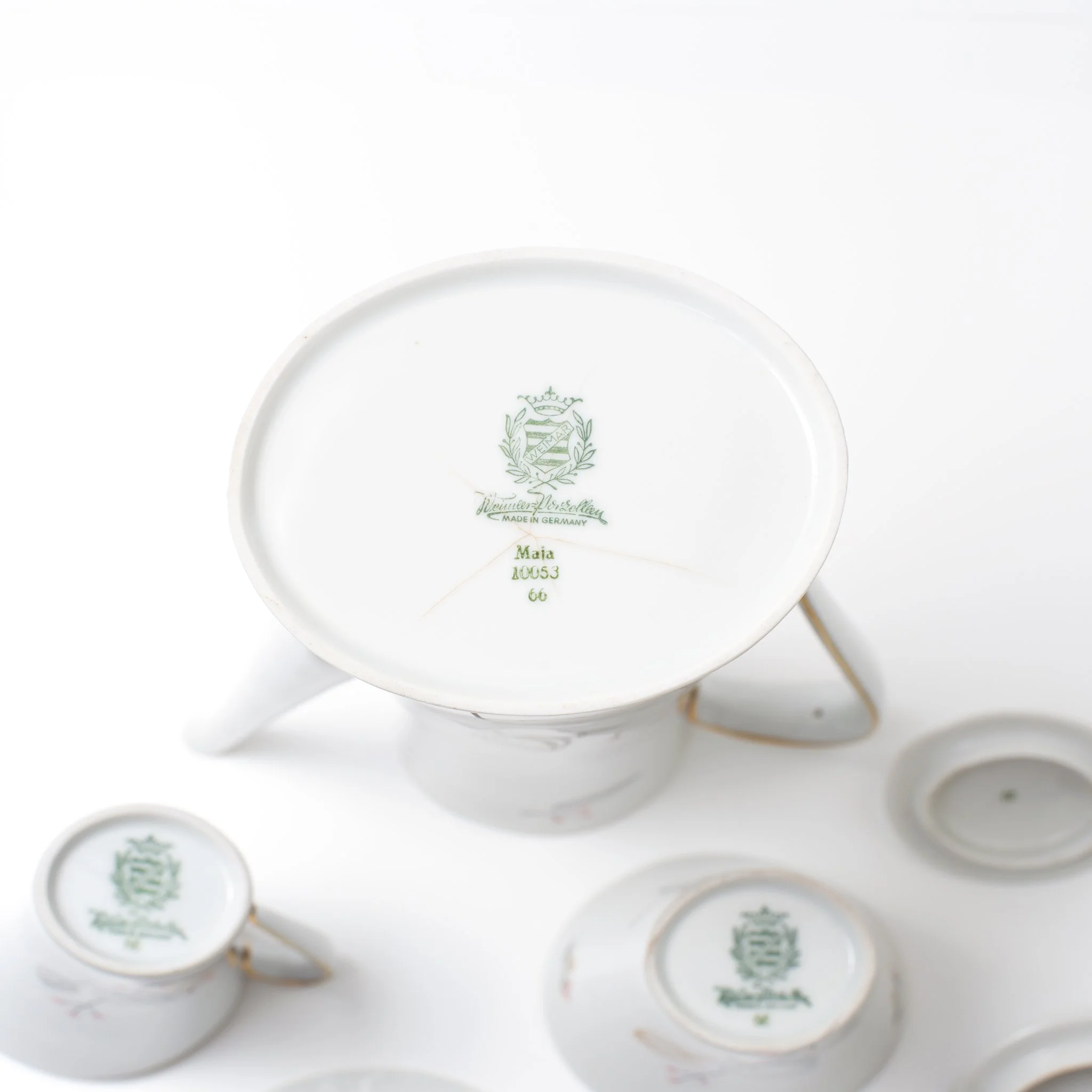 Weimar Porzellan Ceramic Tea Set (ワイマー・ポルツェラン セラミック ティーセット)