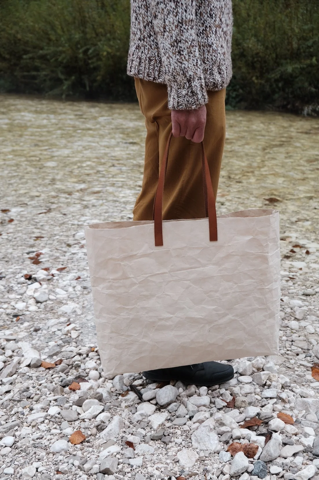 ATLAS Washi Paper Large Wide Tote Bag - Hatano Wataru Collaboration
