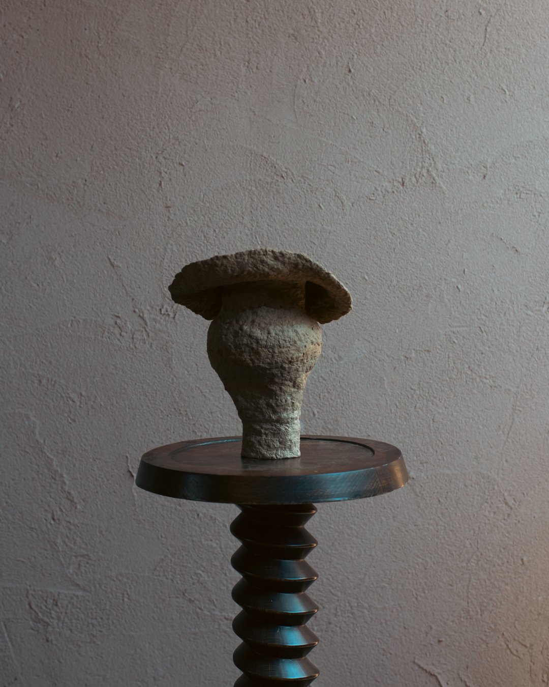 ADOBE small no.2 - Minimal Organic Paper Pulp Sculpture